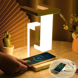 Wireless Charging Floating Lamp With Detachable Light Decorative Lamp For Office And Bedroom Modern 0