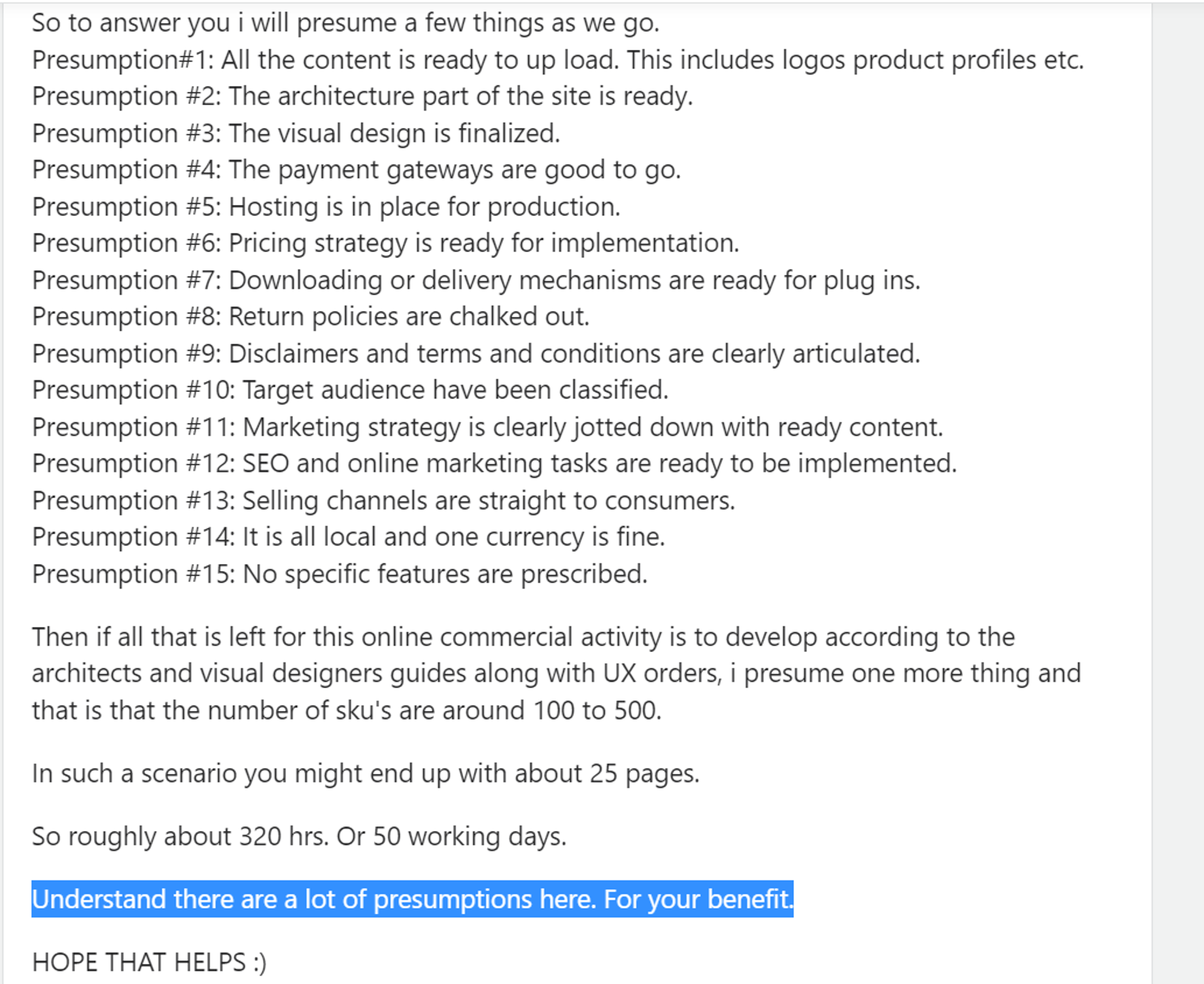 Seller profile