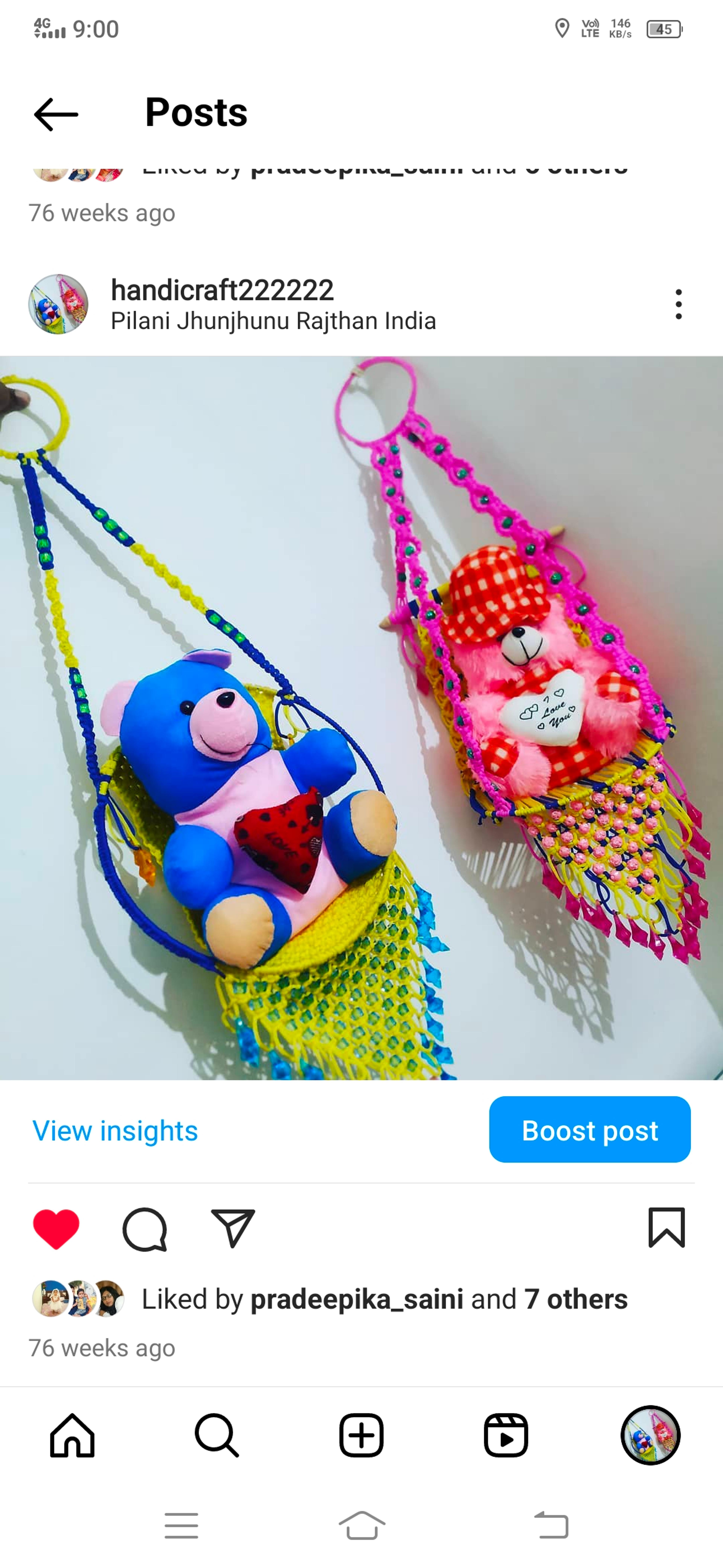 Seller profile