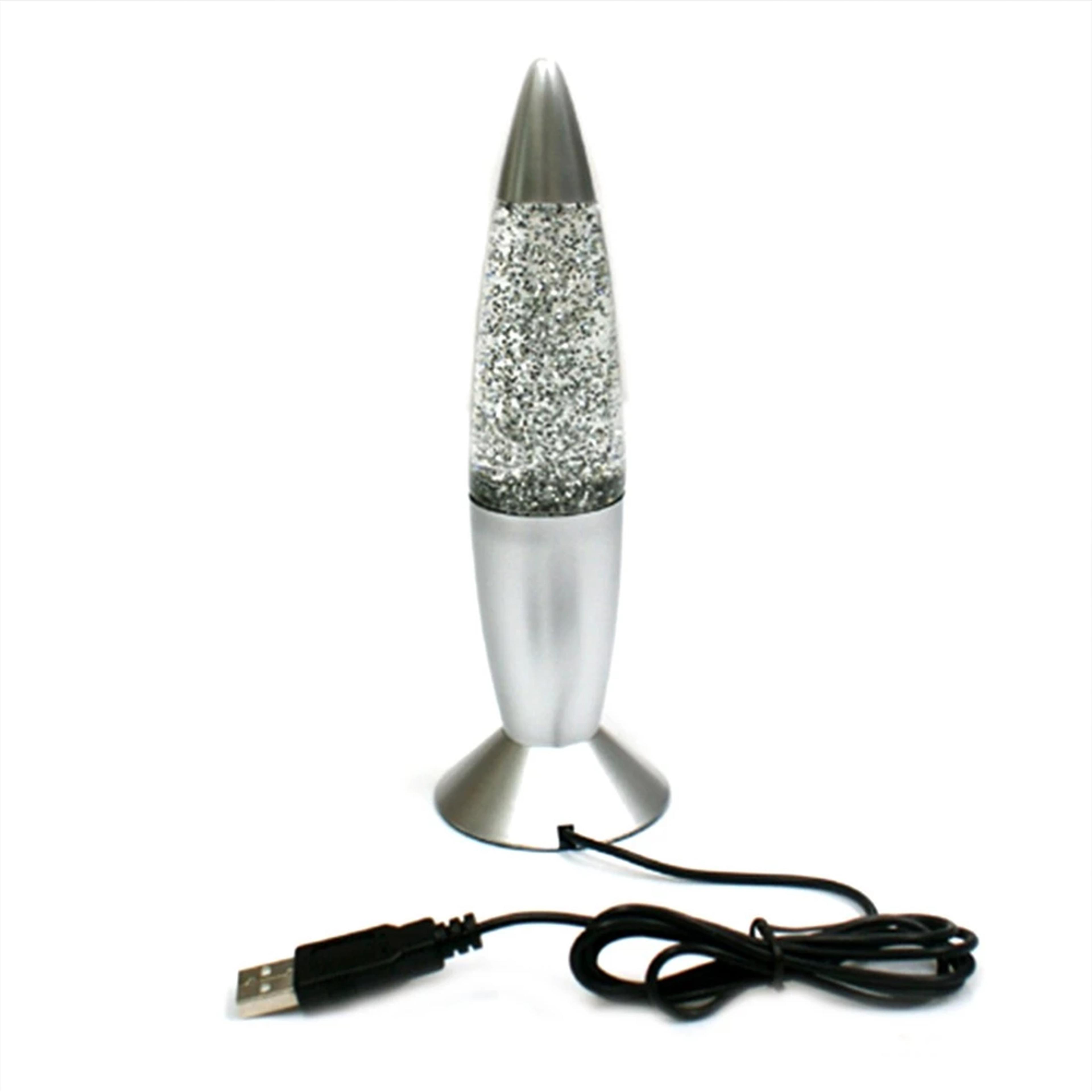 Silver Glitter Lava Lamp 1