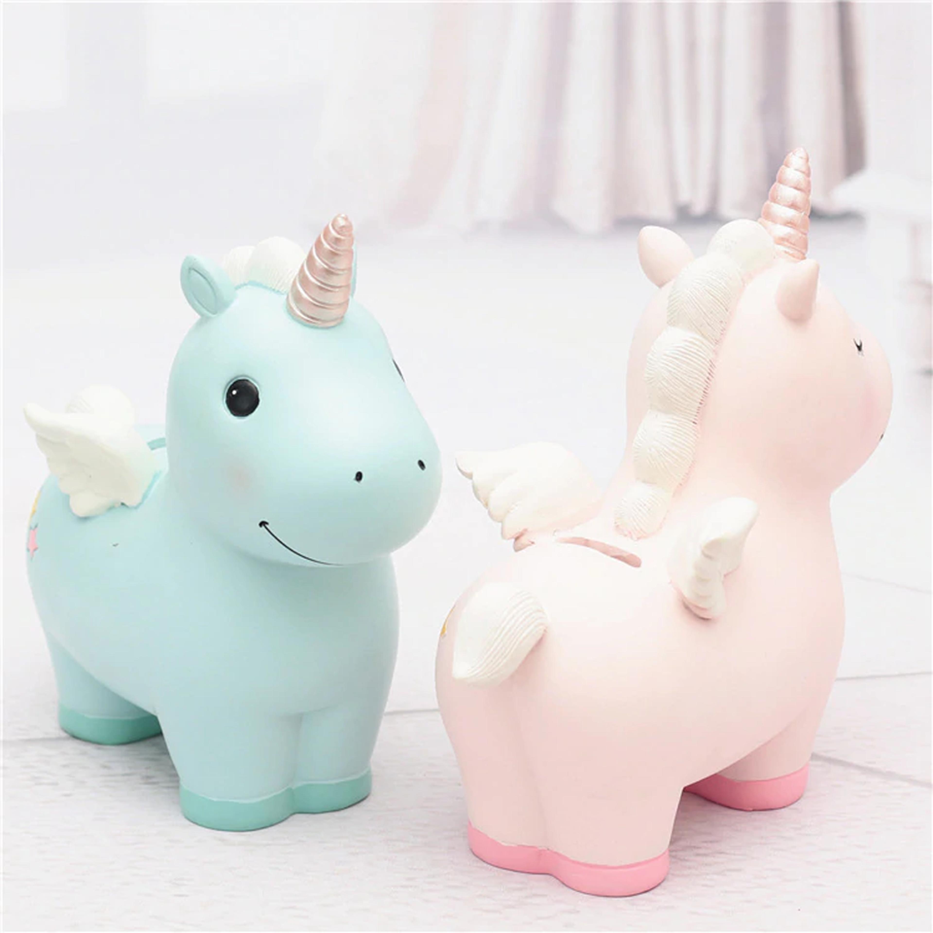 Unicorn Piggy Bank With Horn & Wings 1