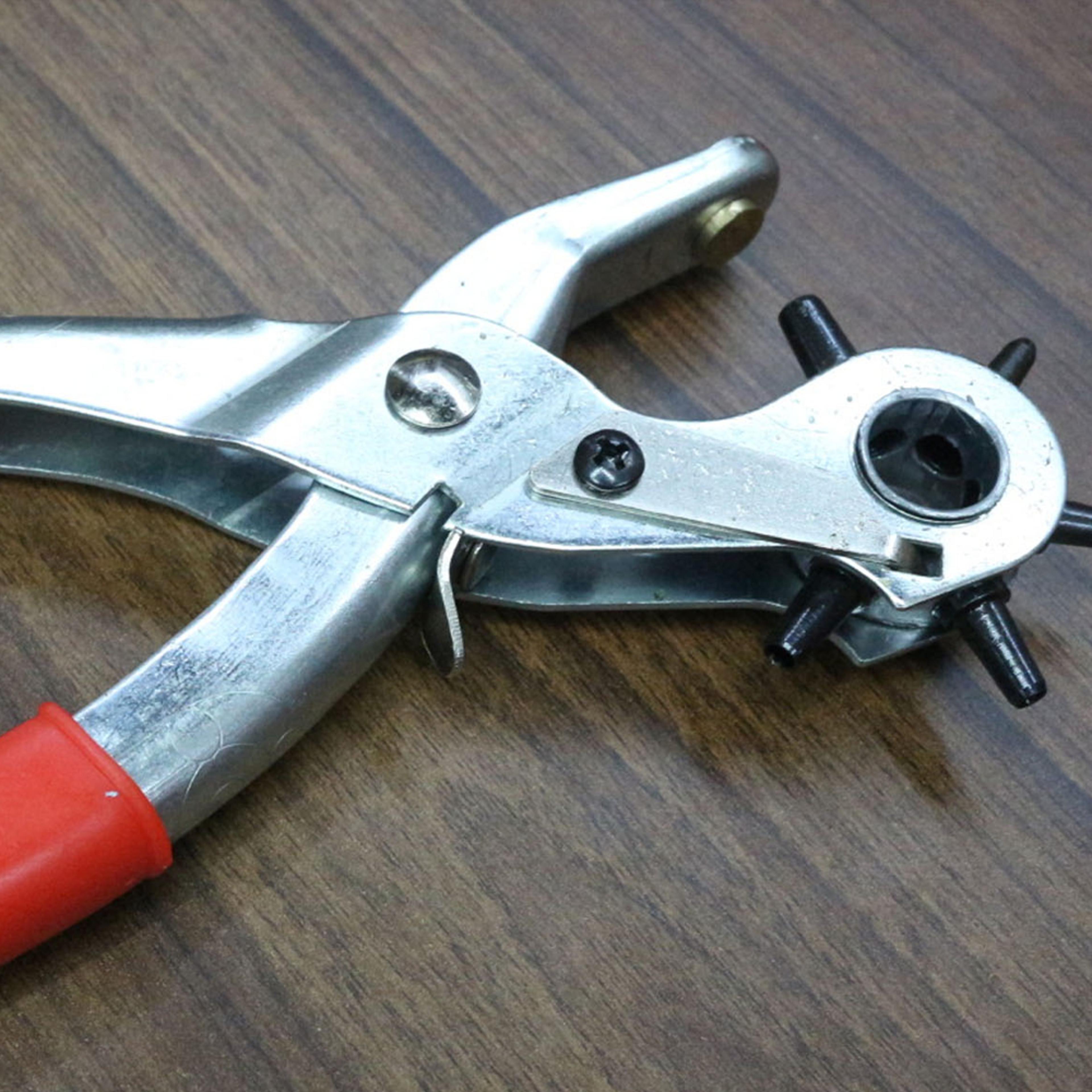 6 Diameter Revolving Leather Hole Punch Plier Tool3