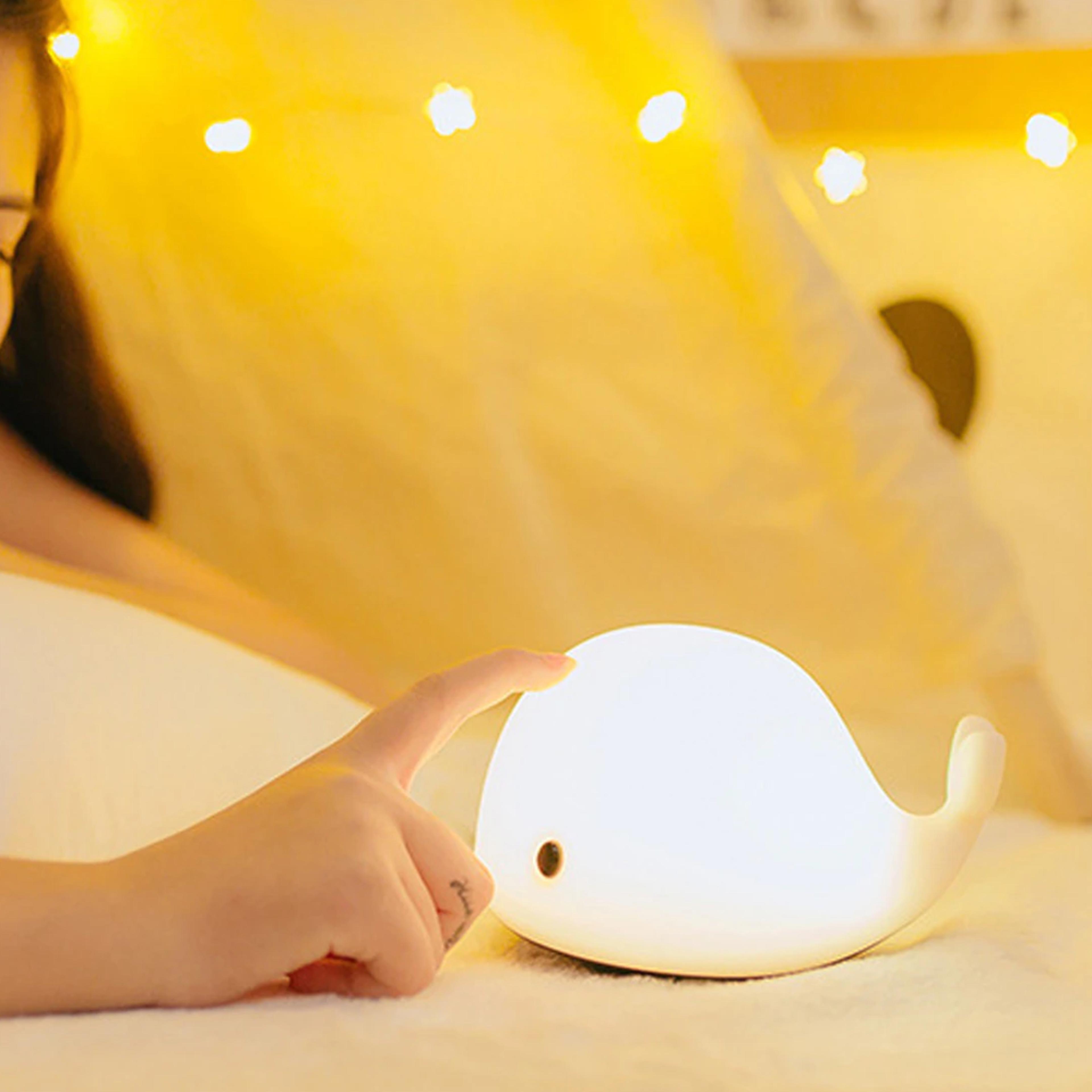 Baby Whale Silicone Night Light 1