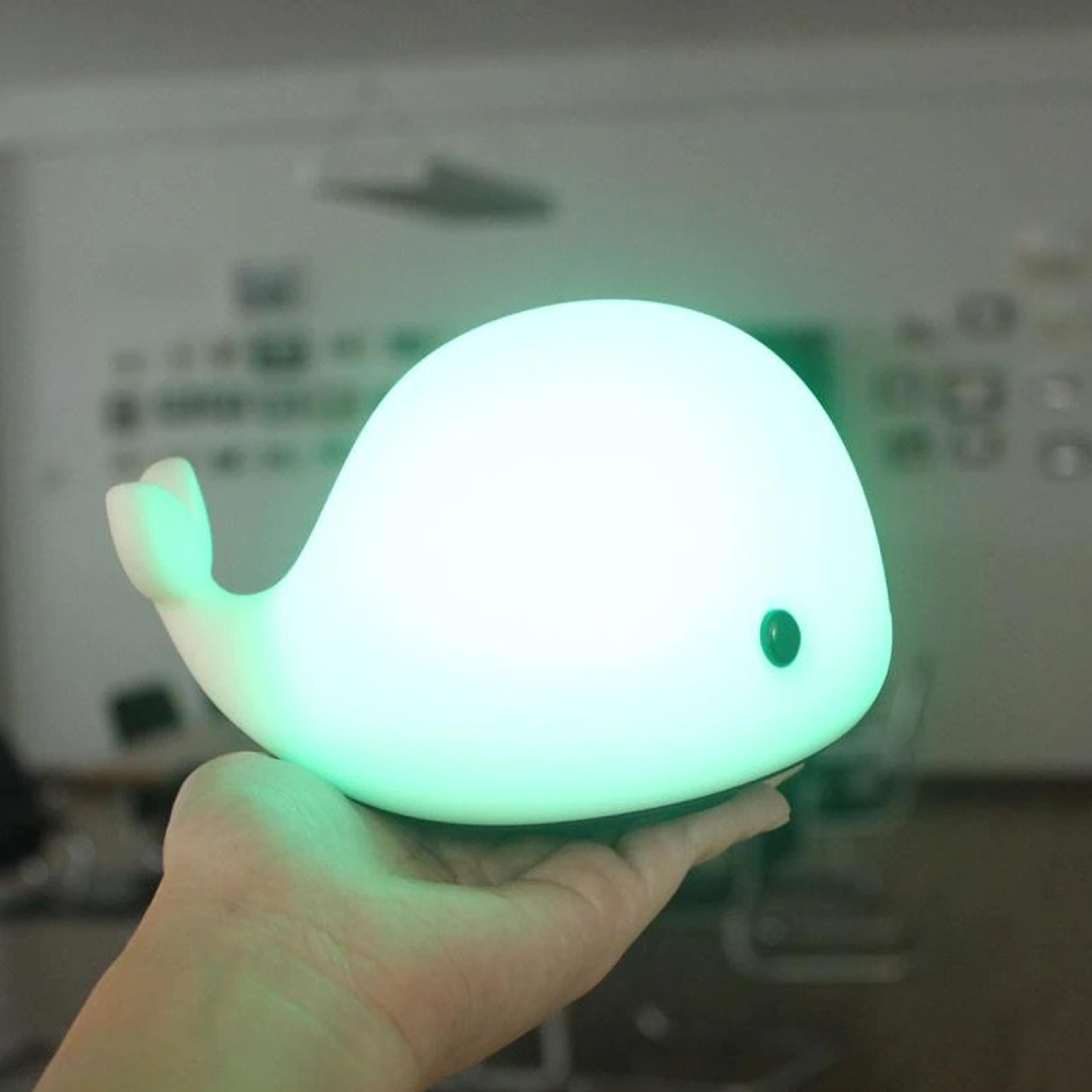 Baby Whale Silicone Night Light 3