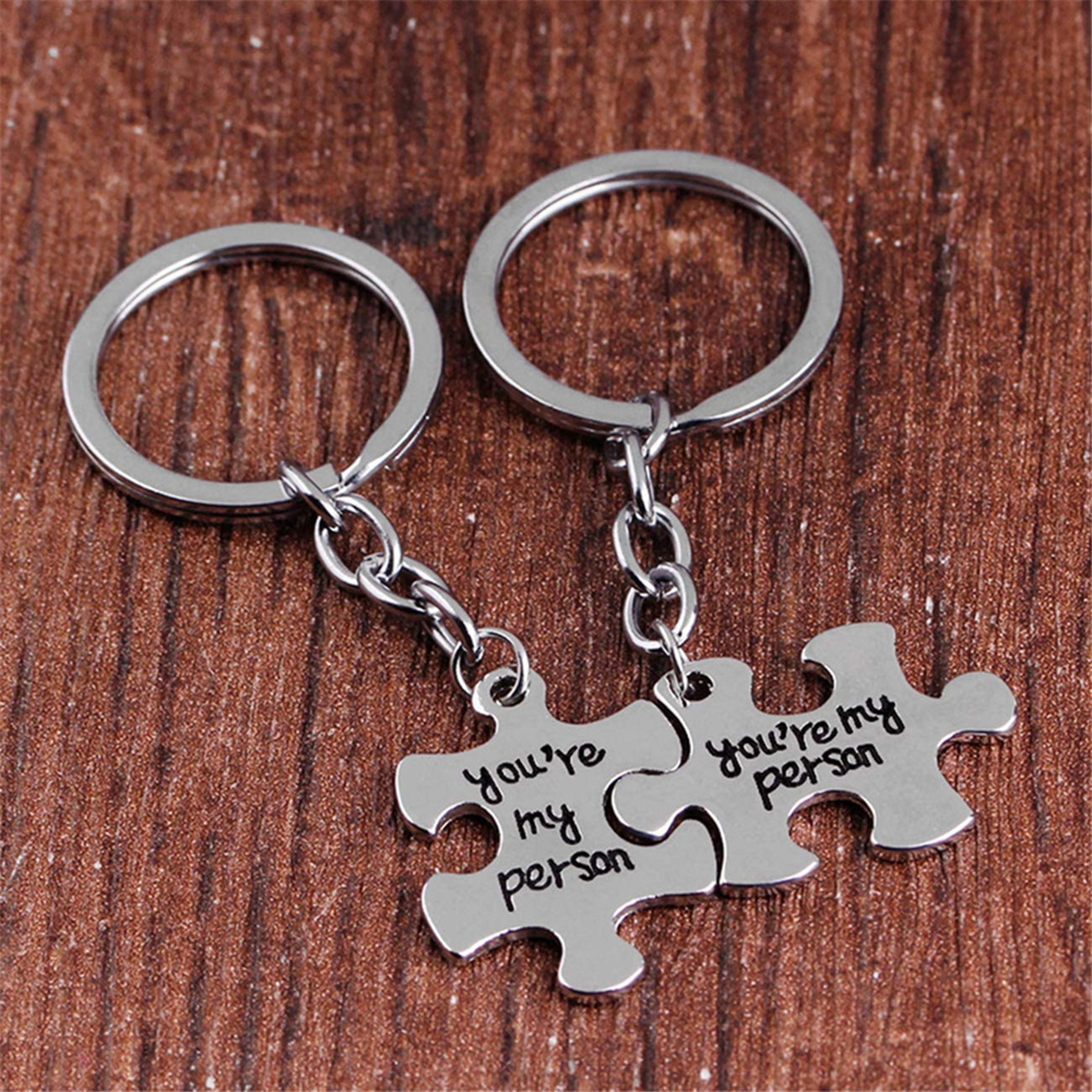 engraved you're my person keychain