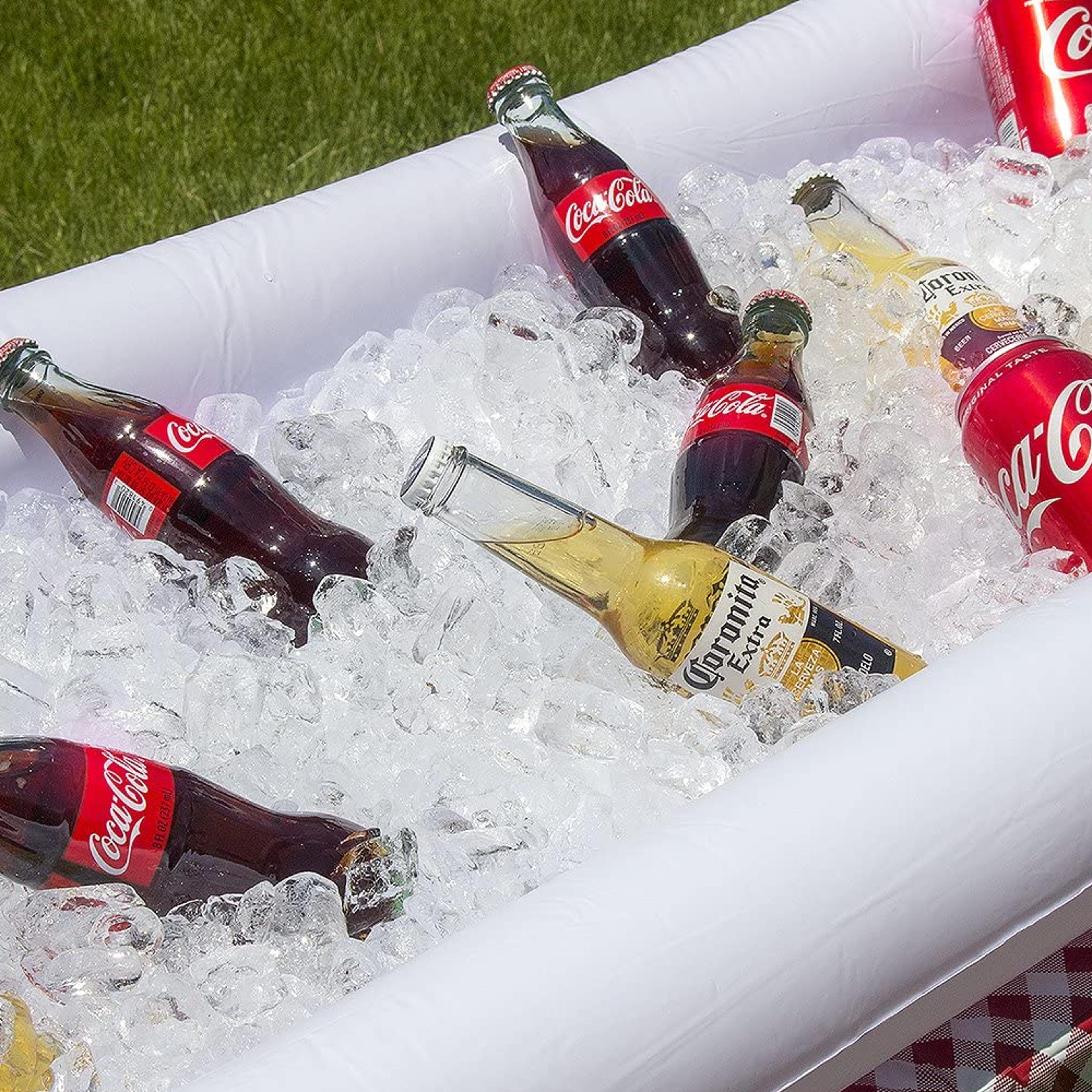 Inflatable Buffet Cooler Tray With Drain For Parties, Tailgating & Camping 3