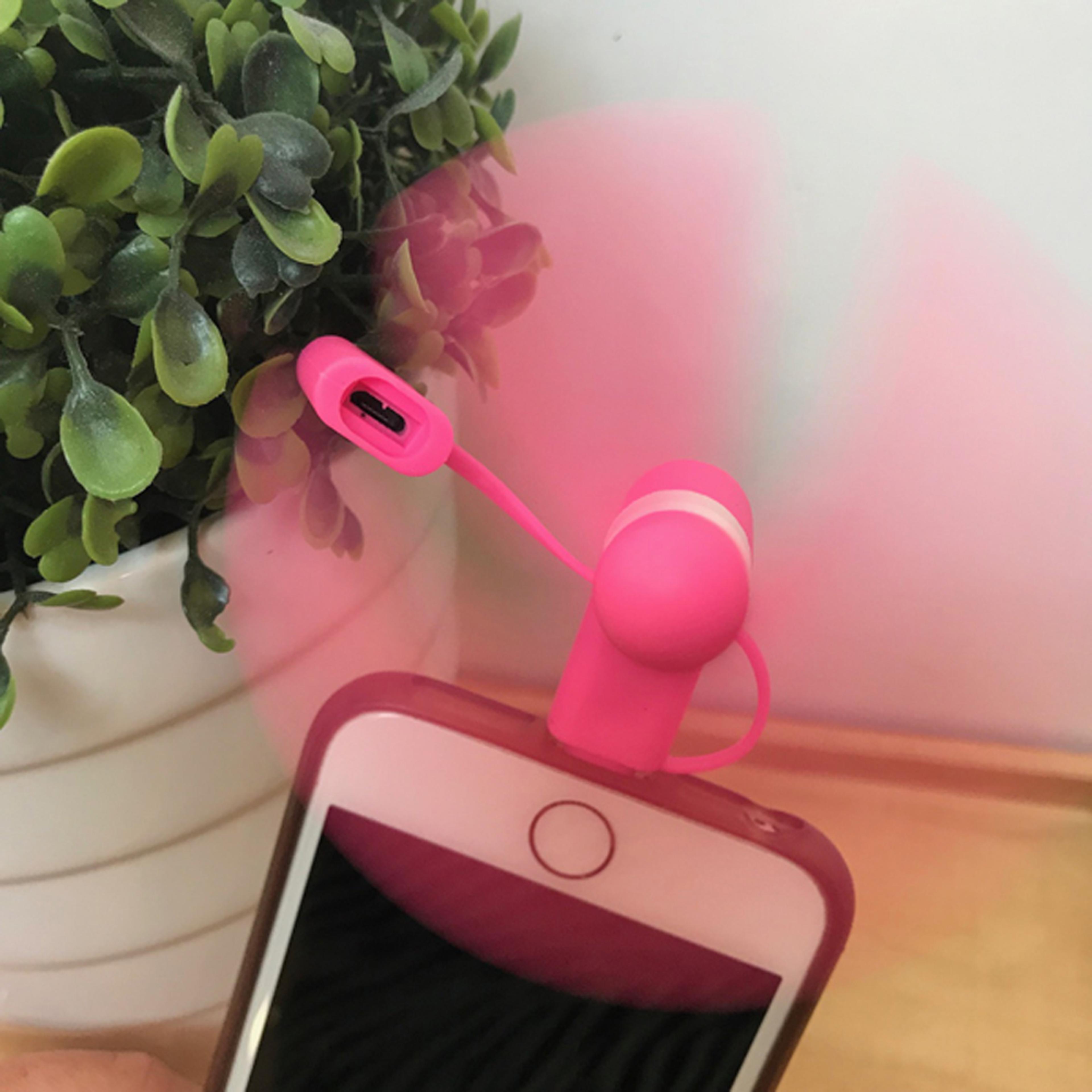 Portable USB Phone Fan Attachment for iPhone  Android  Silent Mini Cell Phone Fan