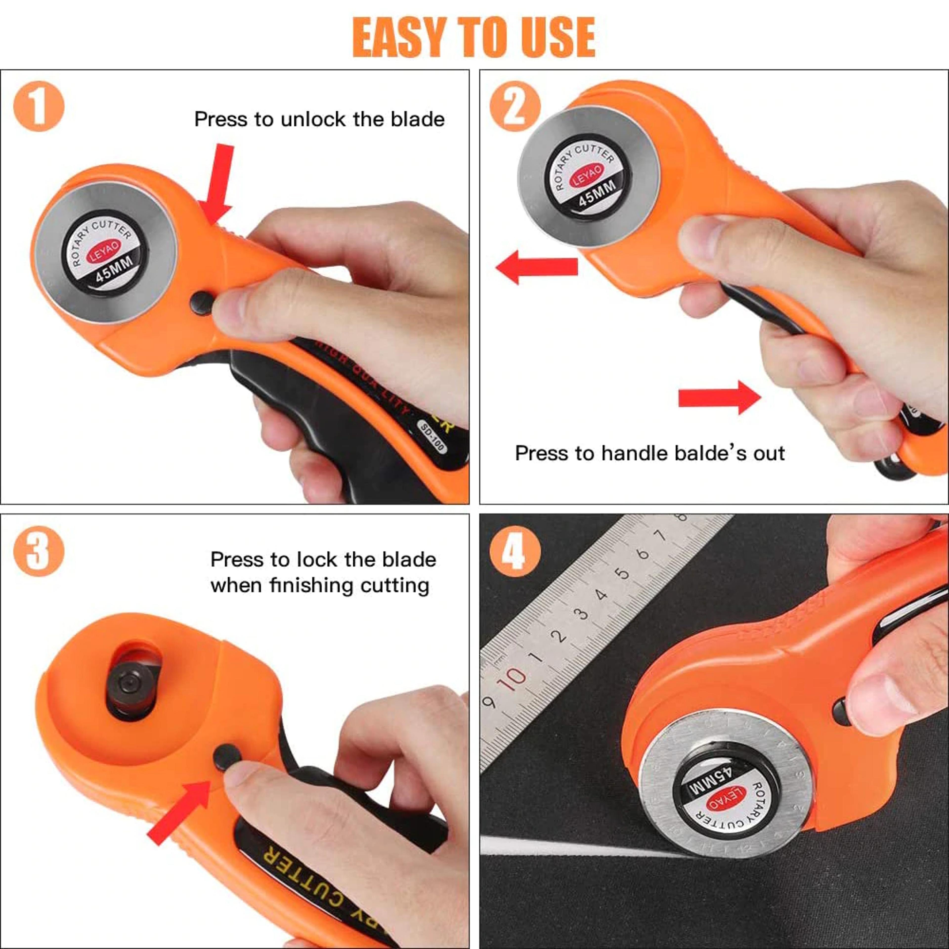 Leather Rotary Cutter Tool Set 6