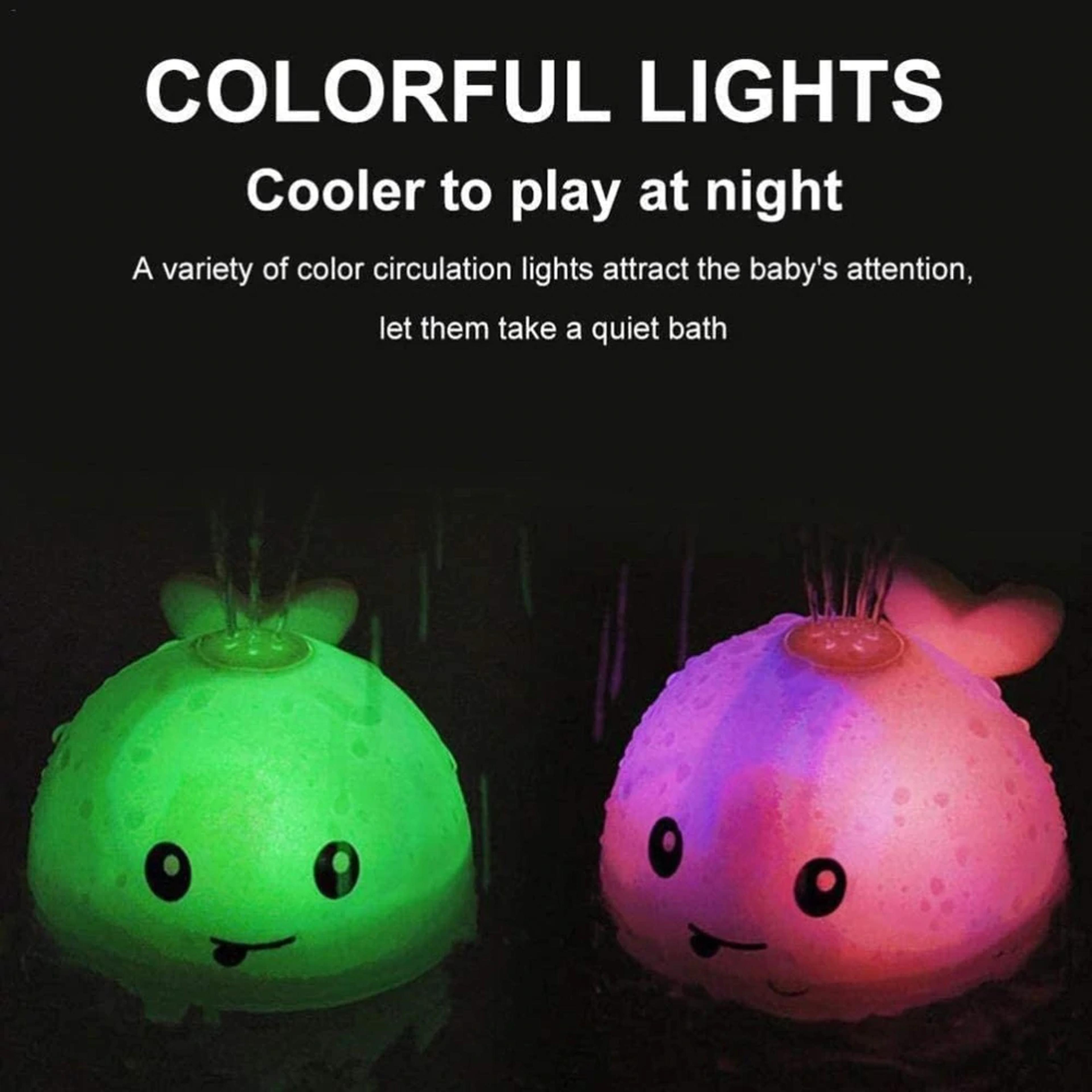 Light Up Whale Bathtub Toy For Kids 6