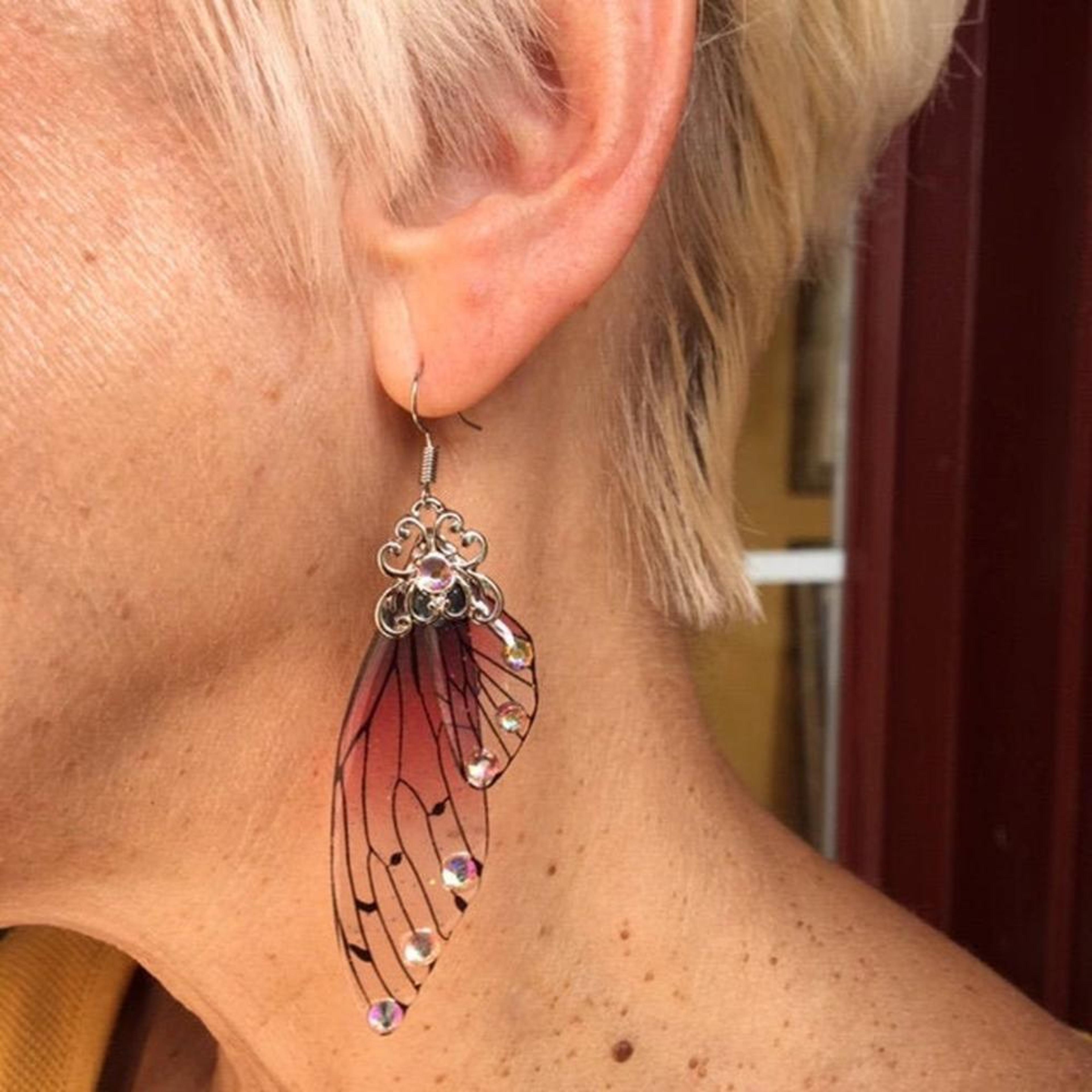 magical fairy wing earrings