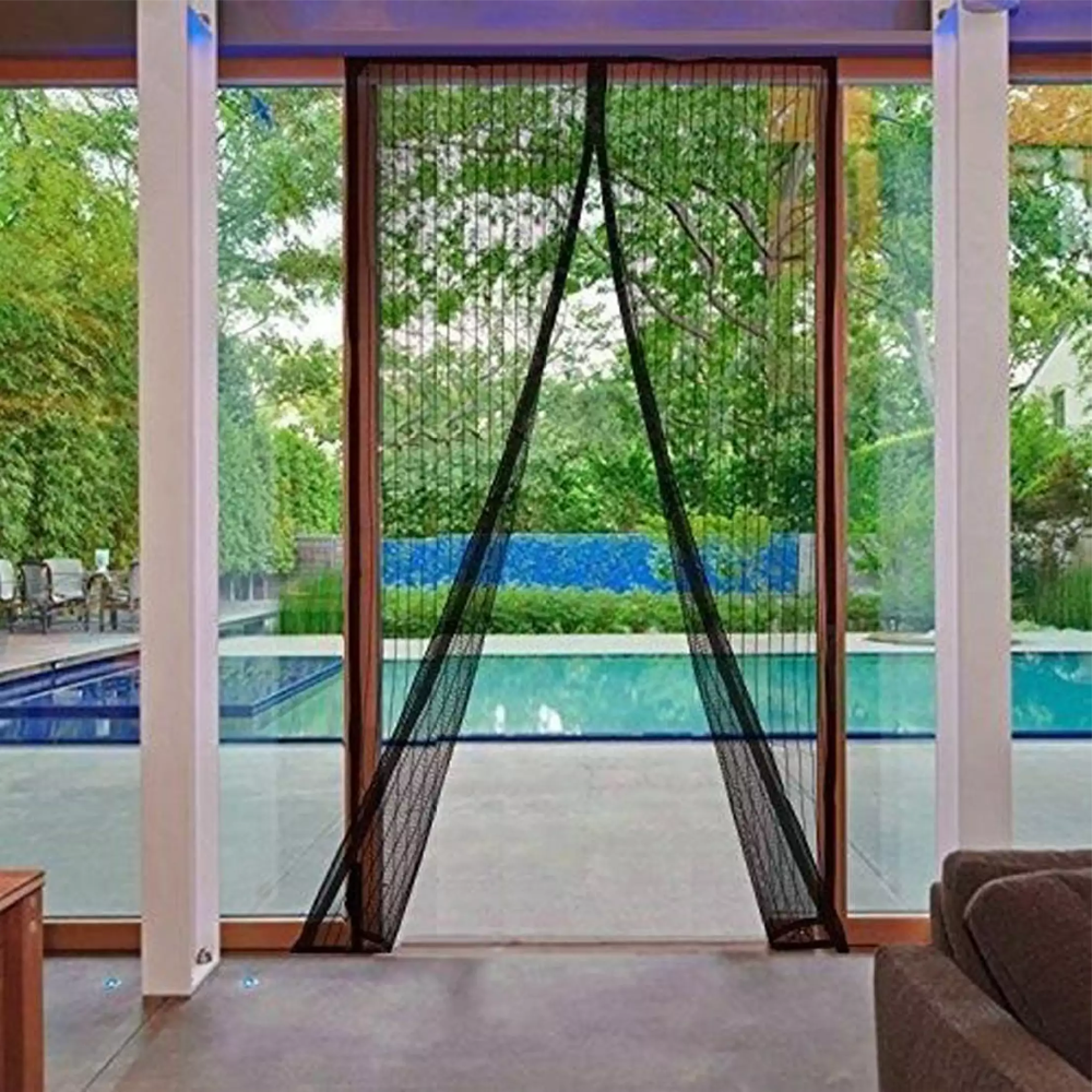 Durable bugfree door screen solution