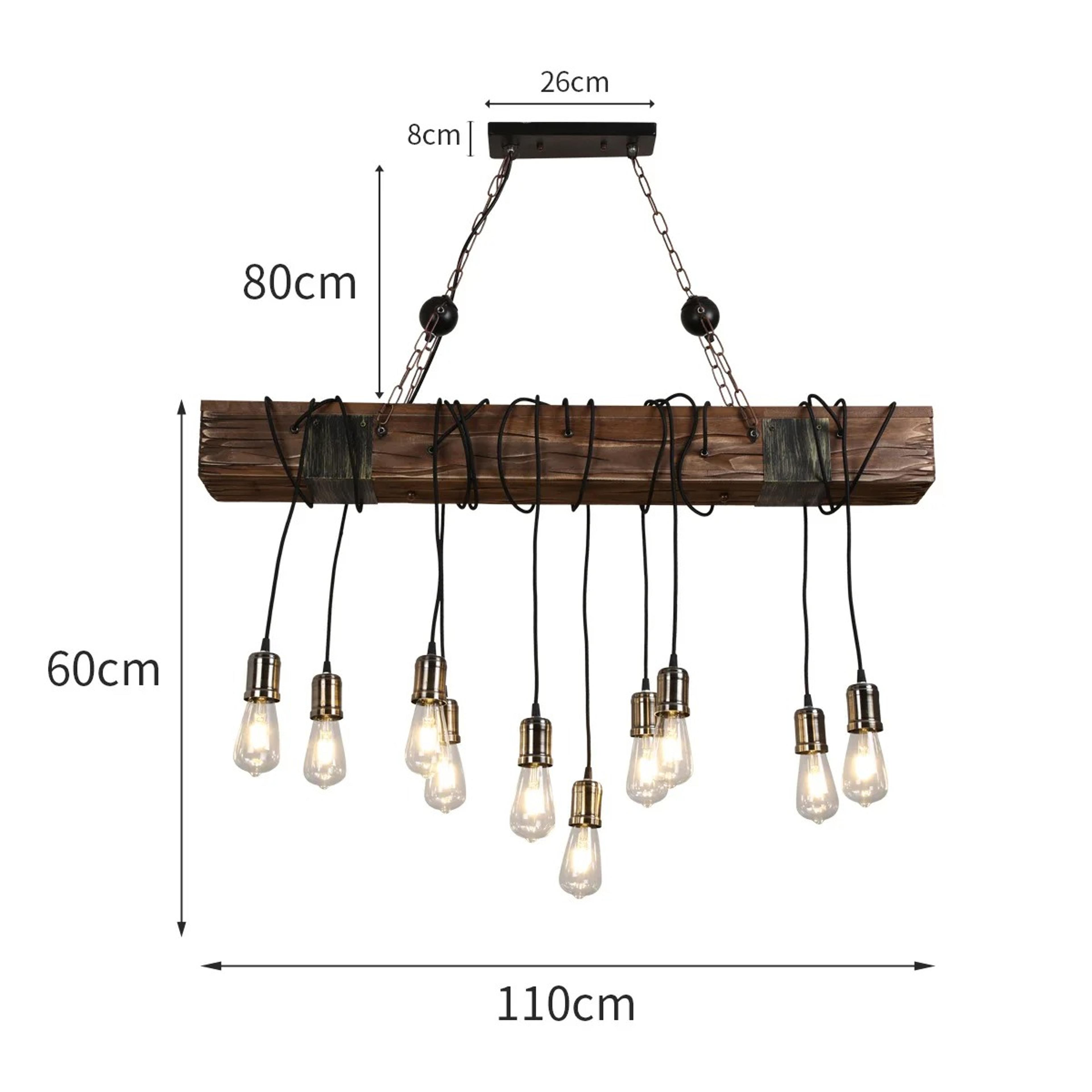 Brio - Antique Wooden Beam Hanging Light5