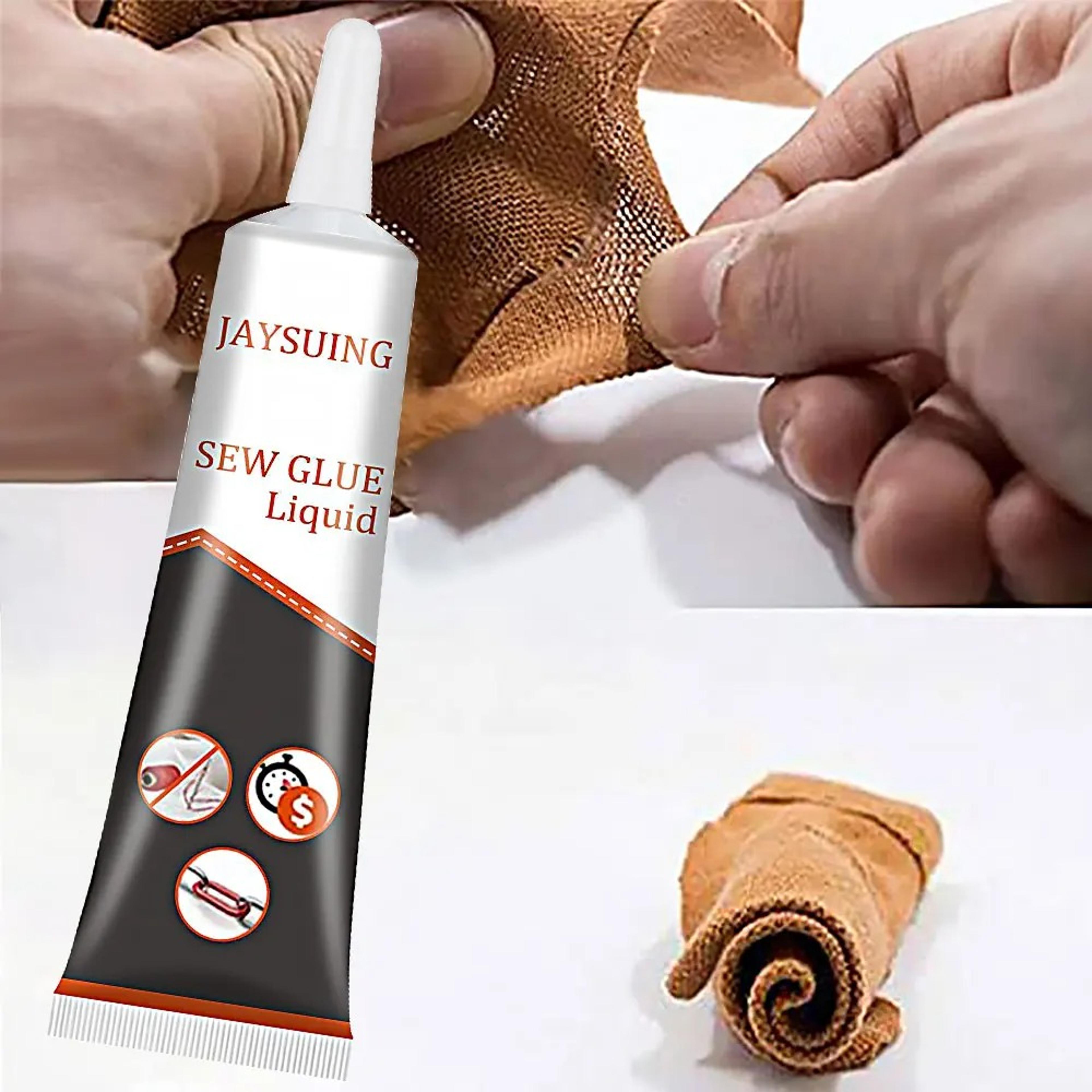 premium liquid sewing glue – fast-setting fabric adhesive for denim & more