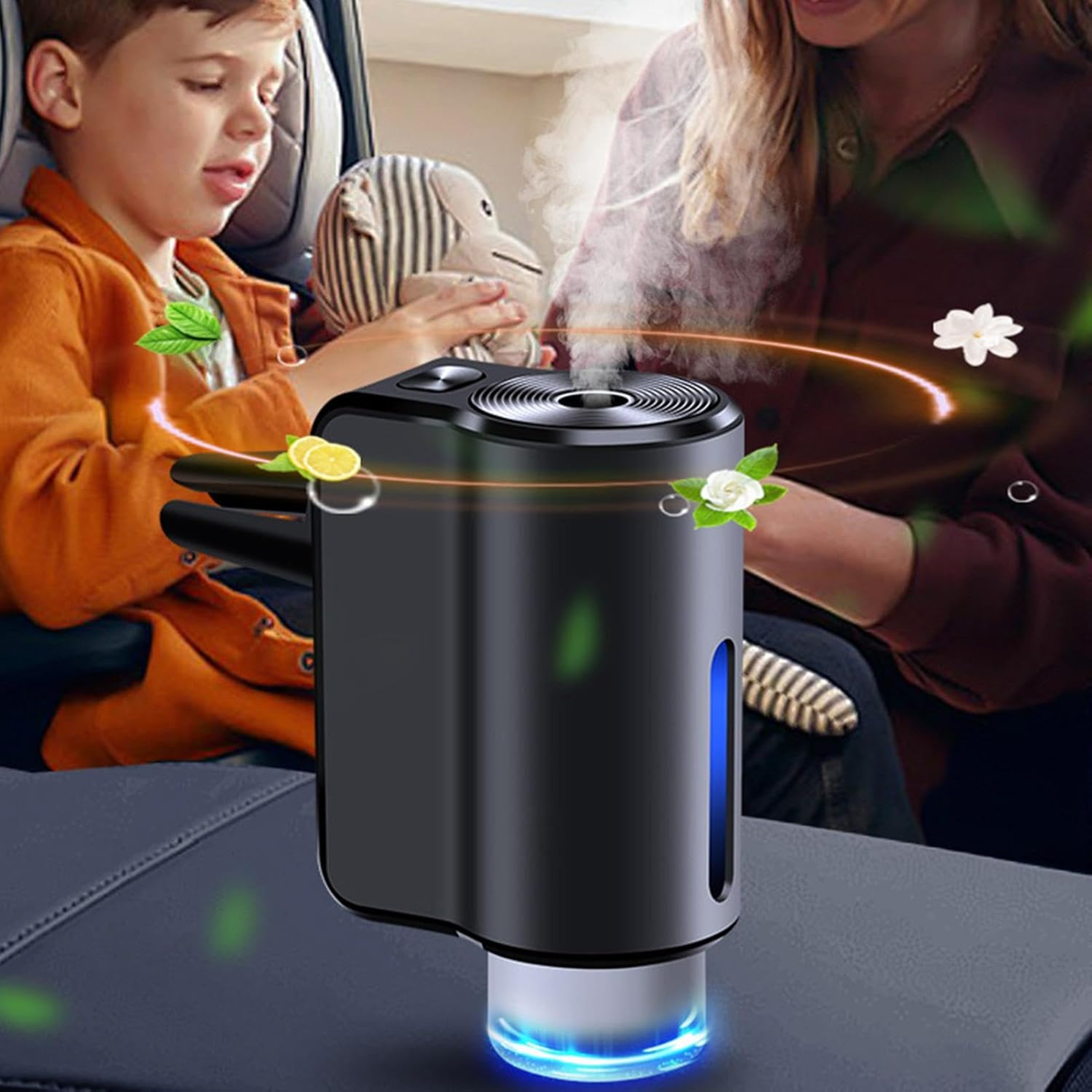Car Air Freshener with Adjustable Fragrance Modes