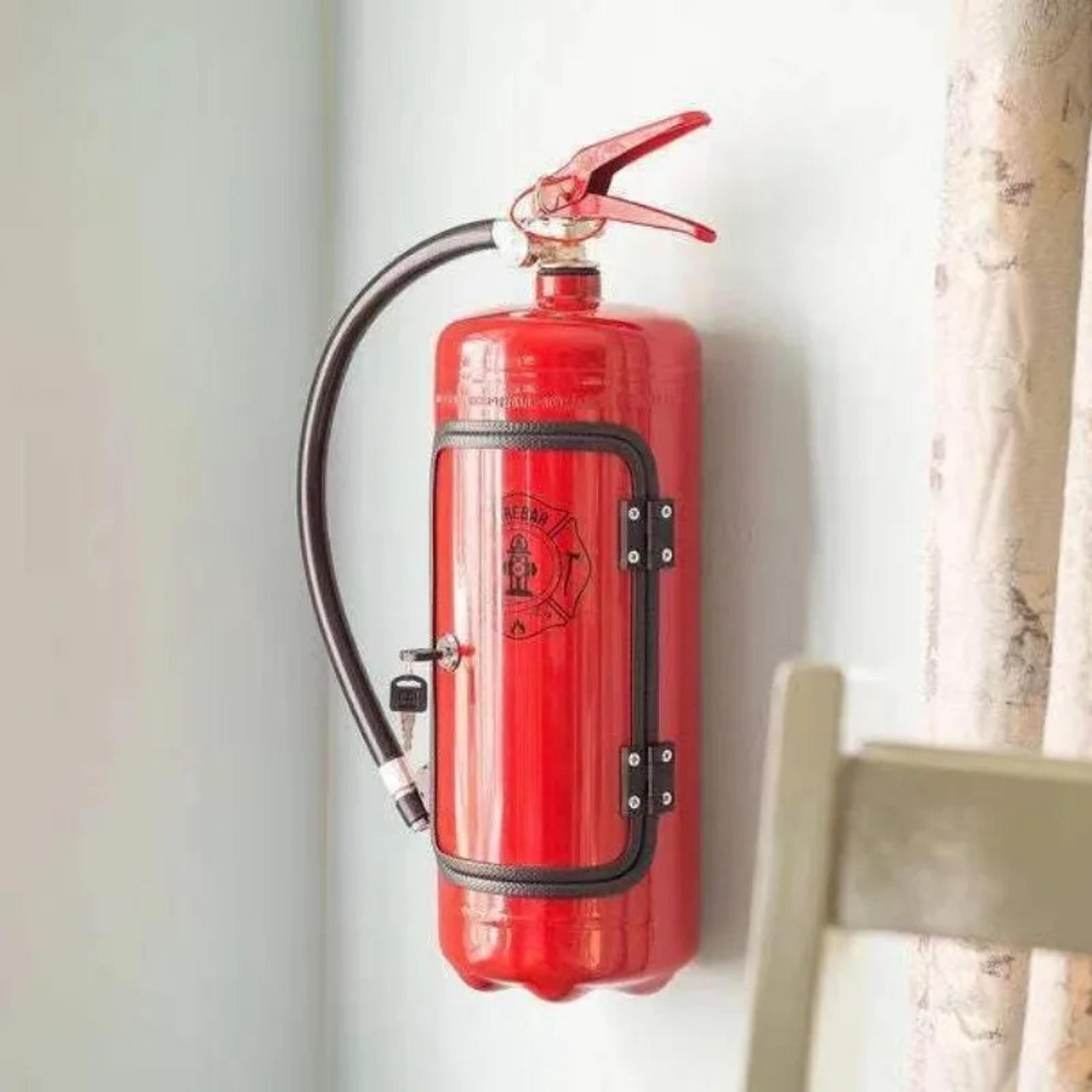 Fire Extinguisher Wine Holder for Home Bar