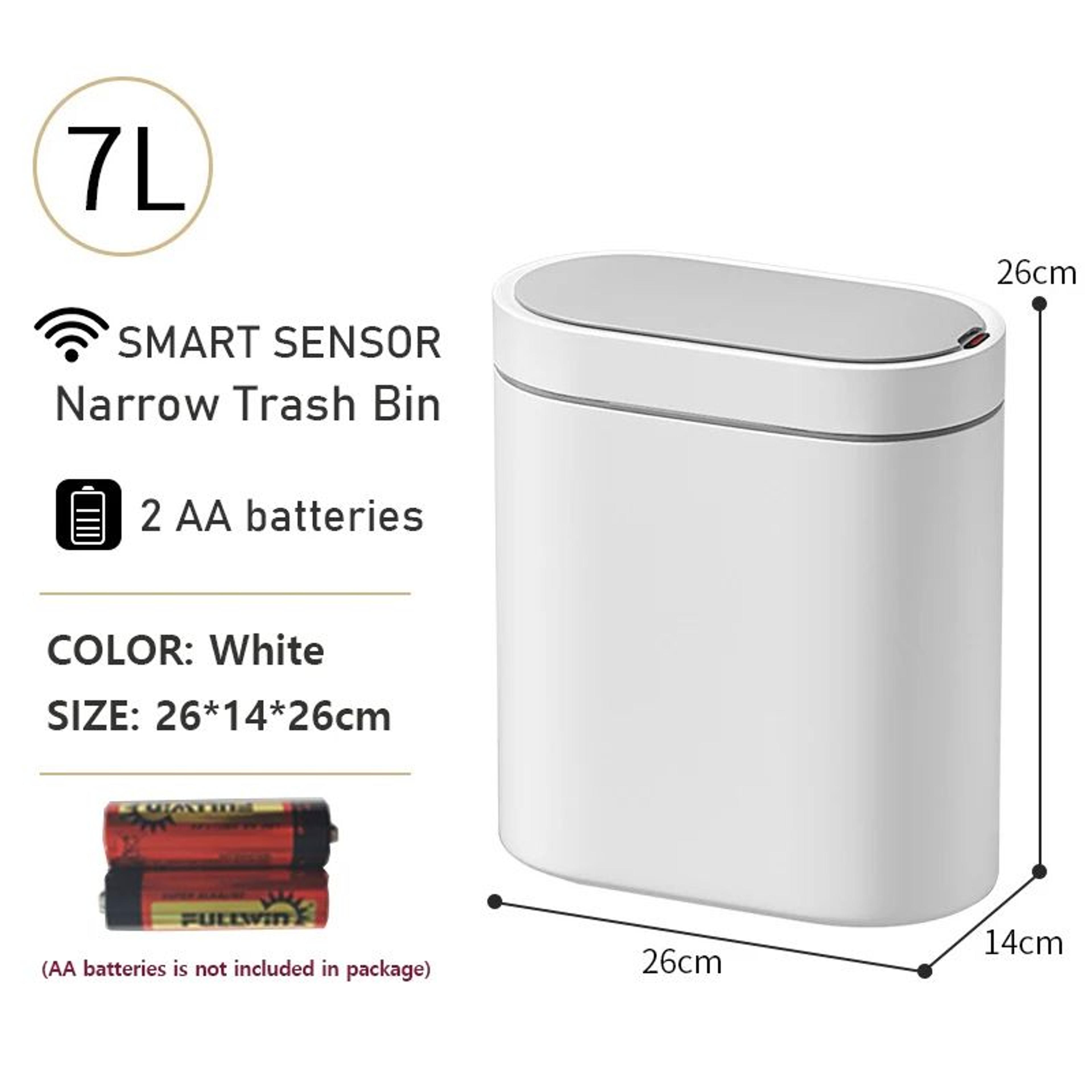 Automatic Smart Trash Bin Waterproof Silent Odorless Narrow Garbage Can For Kitchen Bathroom And To