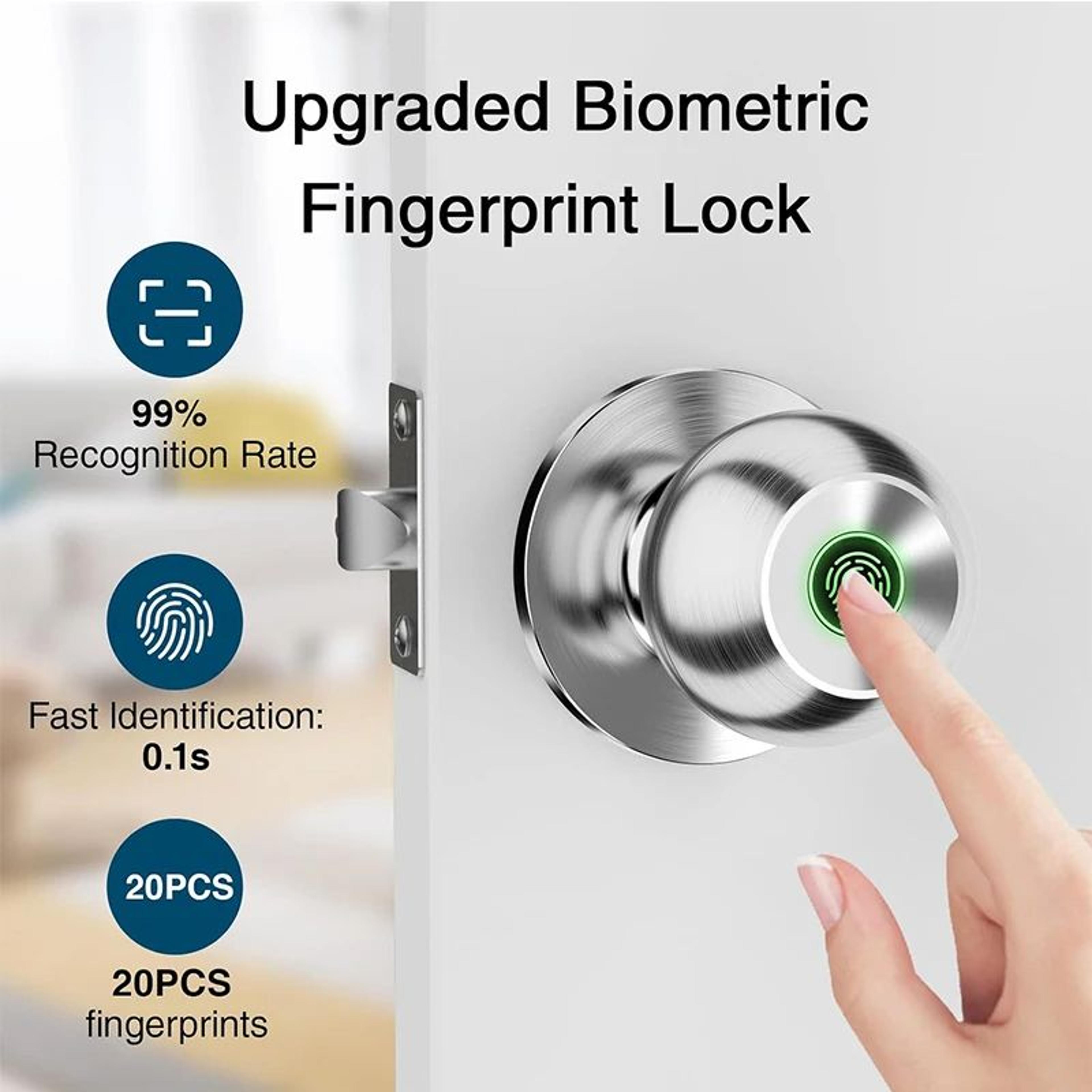 Bluetooth Door Lock Keyless Entry Smart Fingerprint Lock For Secure Access 2