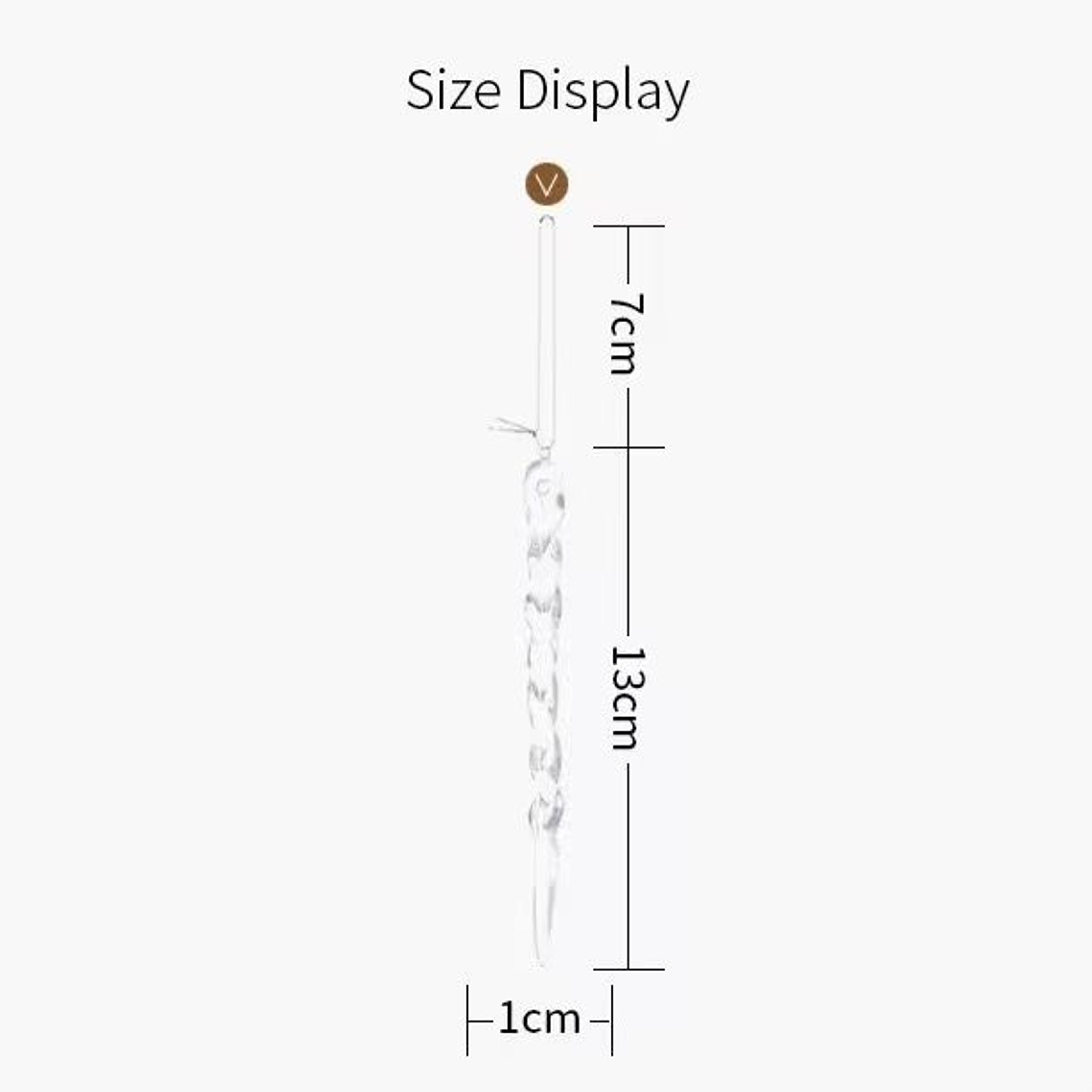 Crystal Clear Christmas Tree Icicle Ornaments Shatterproof Holiday Decor Elegant Winter Touch 5