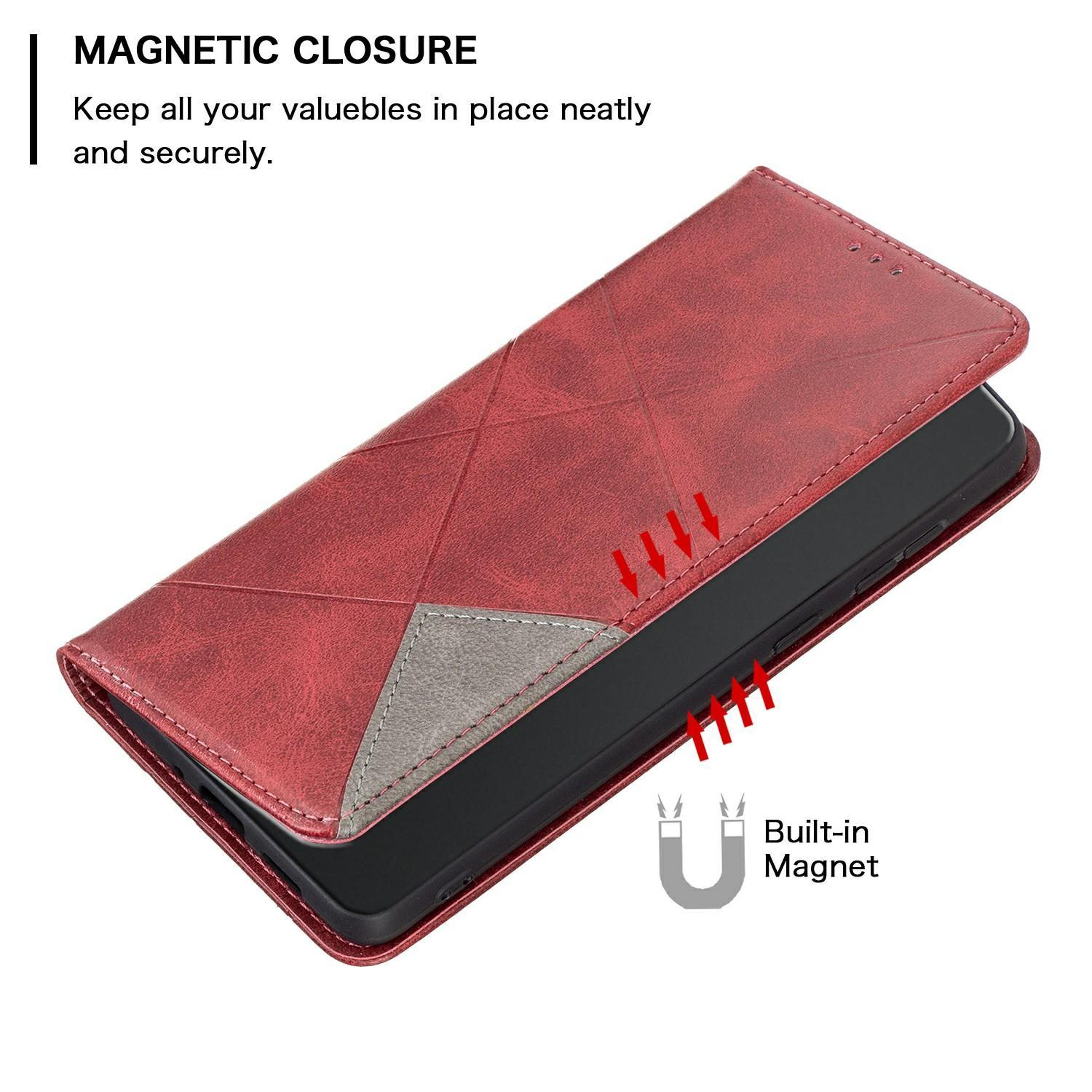 MagSafe Wallet Leather Case For IPhone 17 Pro  17 Pro Max With Card Holder And Kickstand 6