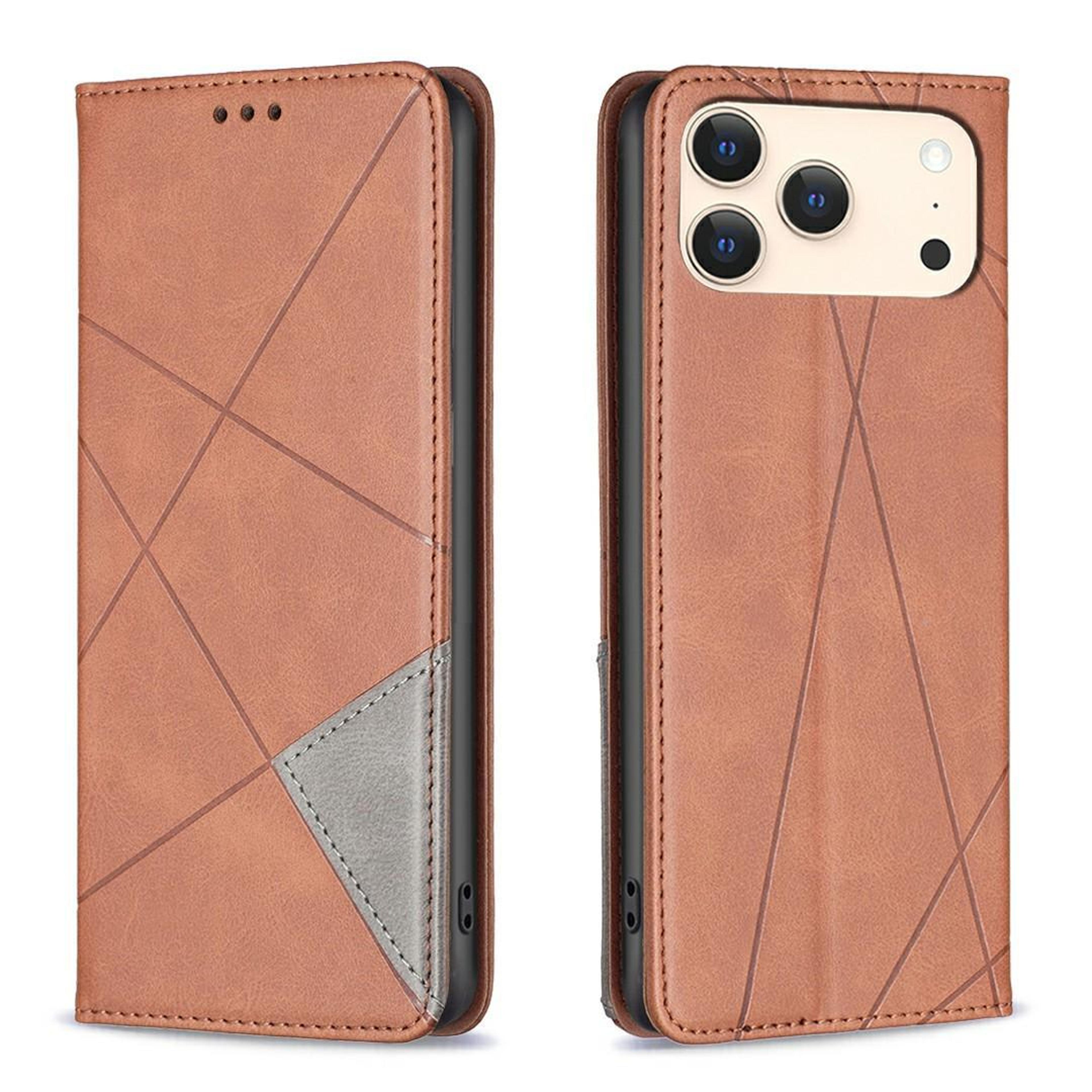 MagSafe Wallet Leather Case For IPhone 17 Pro  17 Pro Max With Card Holder And Kickstand 12