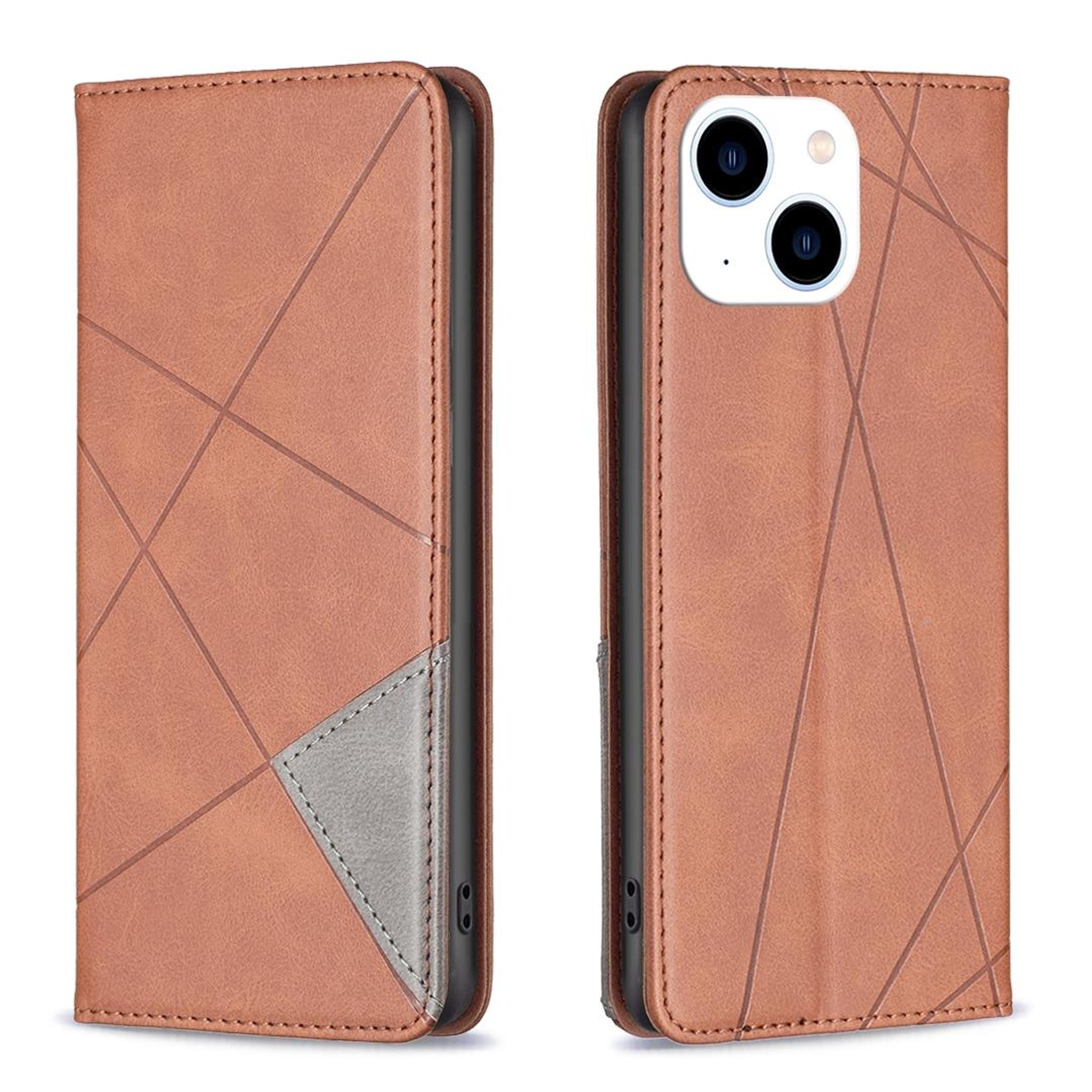 IPhone 15 Plus  Iphone 15 Magnetic Leather Wallet Stand Case With Card Holder 2