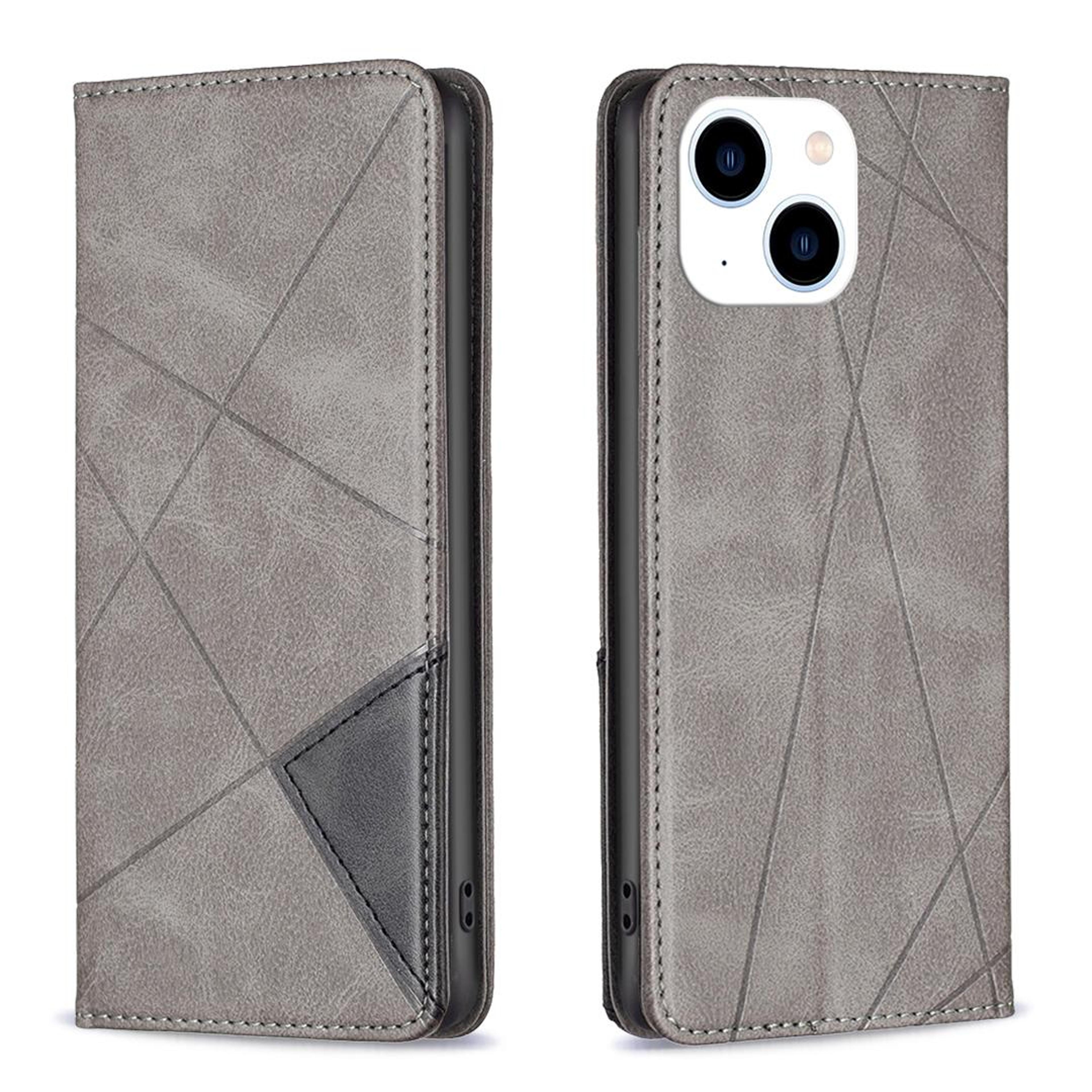 IPhone 15 Plus  Iphone 15 Magnetic Leather Wallet Stand Case With Card Holder 1