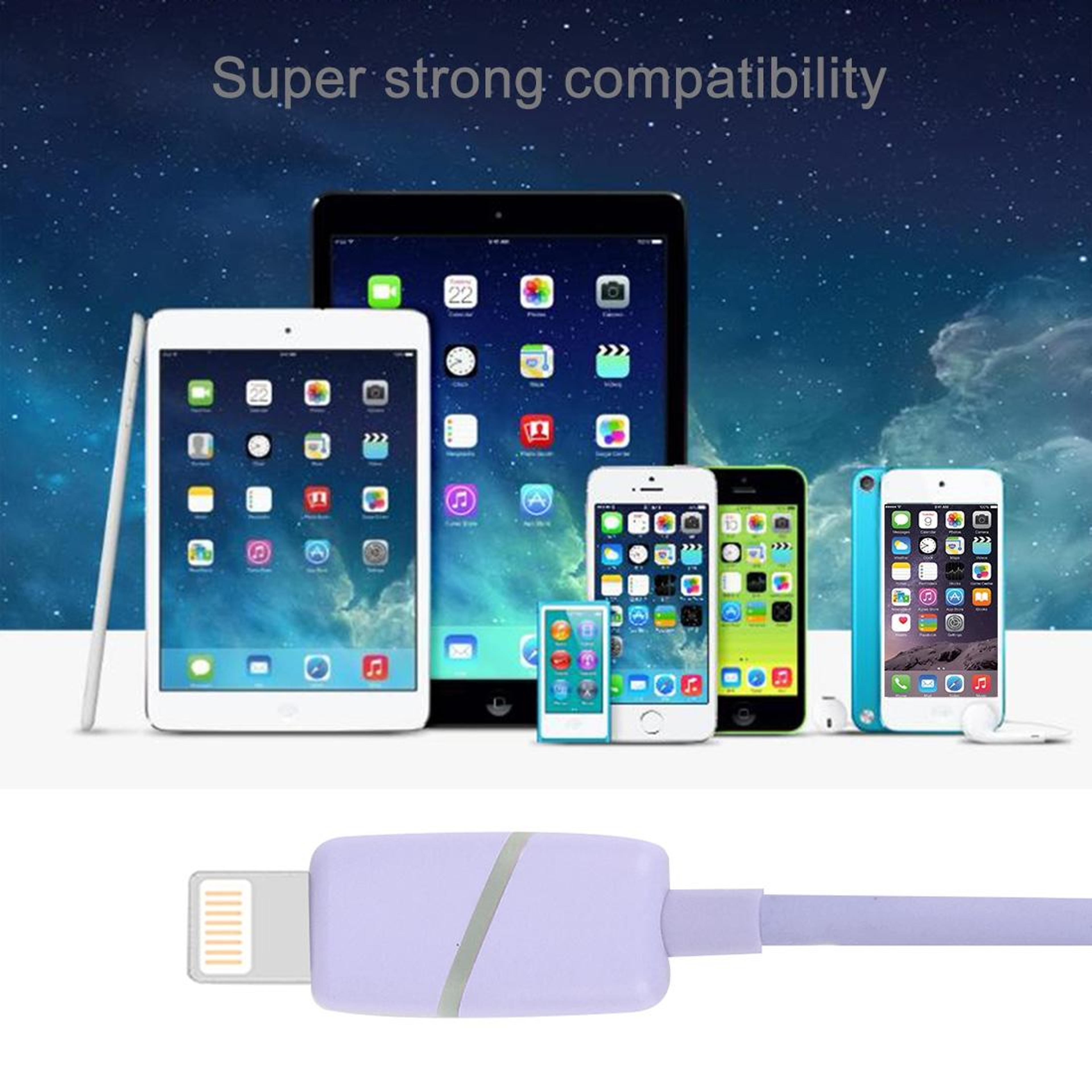 1m Circular Bobbin LED Lightning To USB Charging  Data Sync Cable Gift Box For IPhone 6