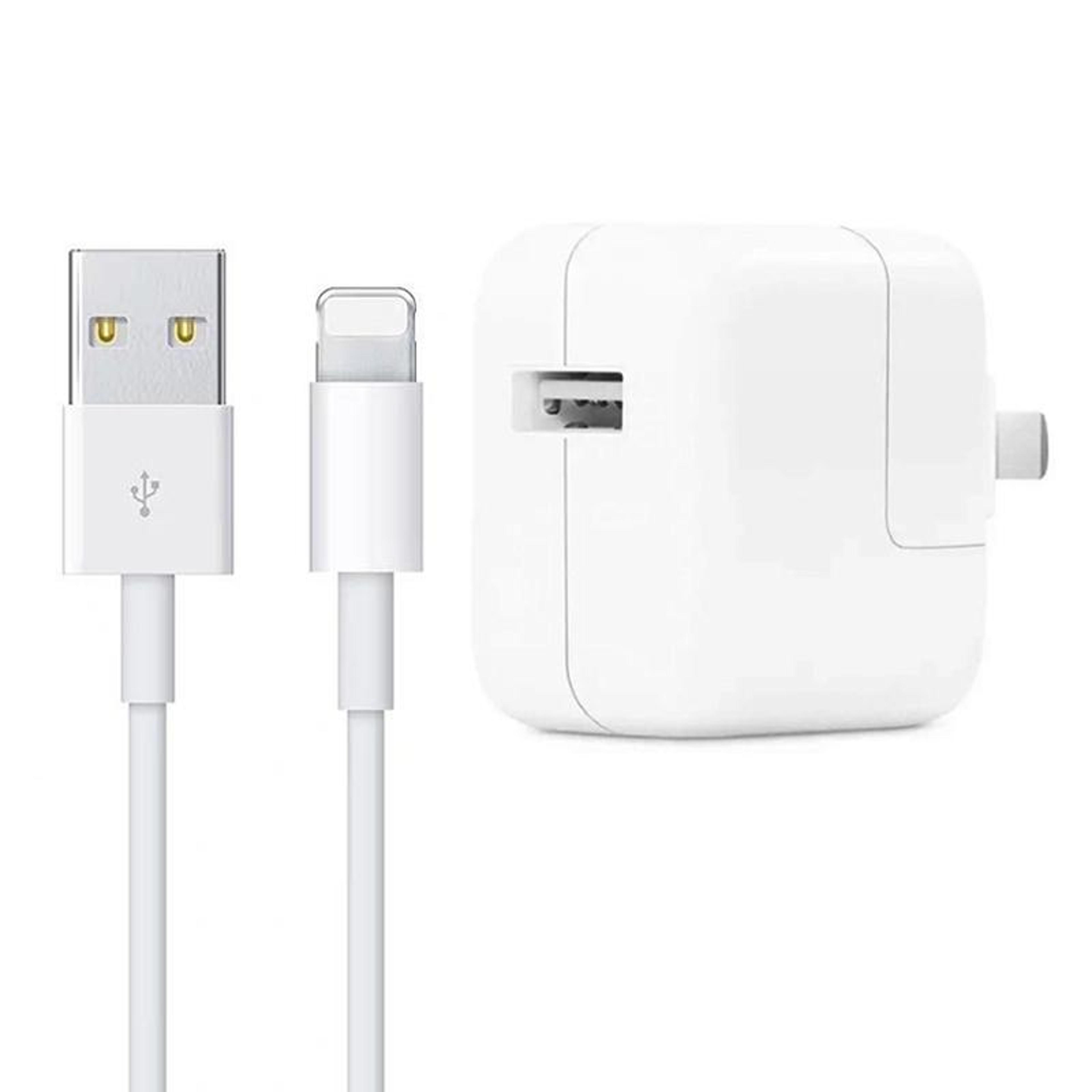 12w usb wall charger with usb to 8 pin lightning cable for iphone ipad fast charging us plug