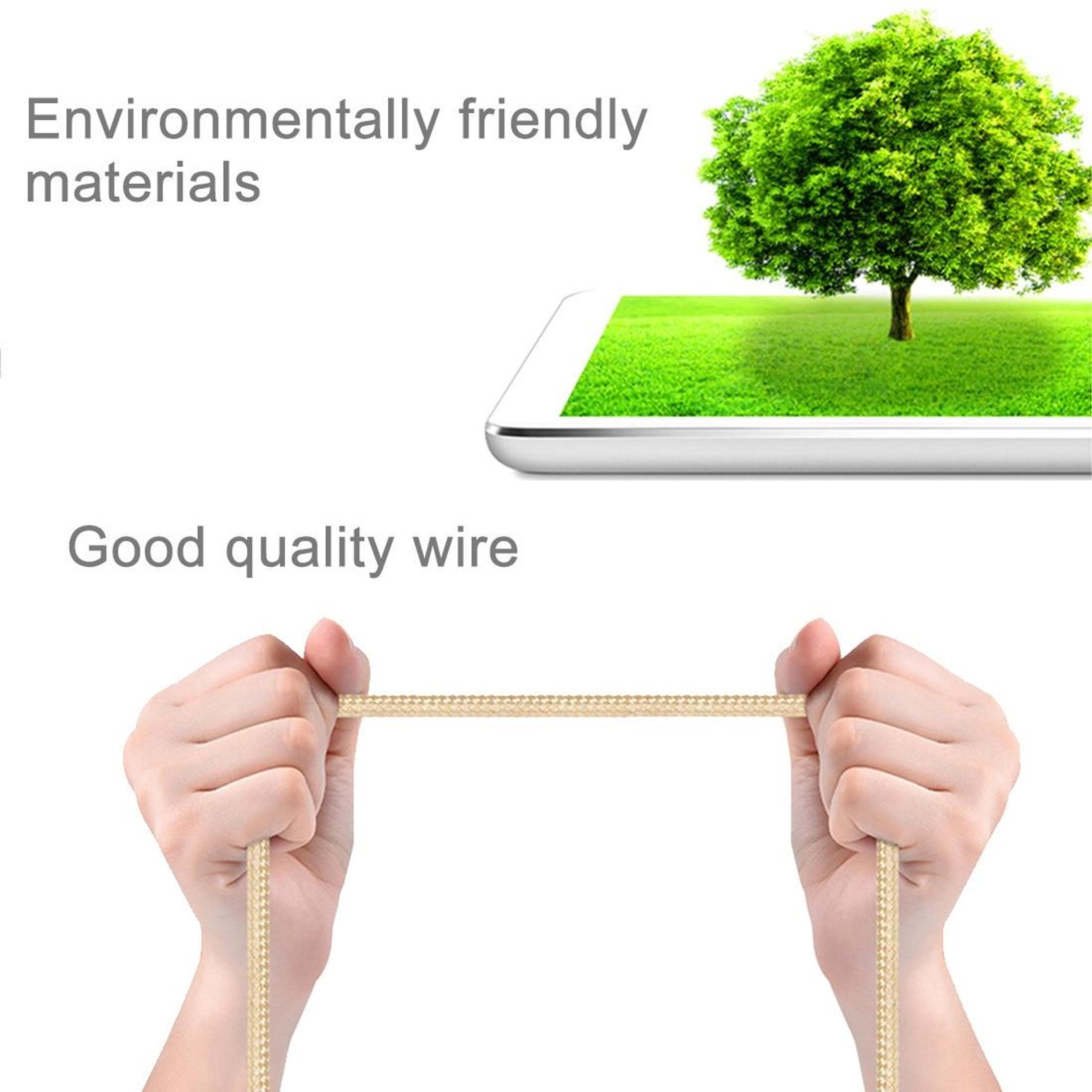 HeavyDuty Micro USB Charging Cable 1M Fast Sync Data Cable With Woven Metal Design 6