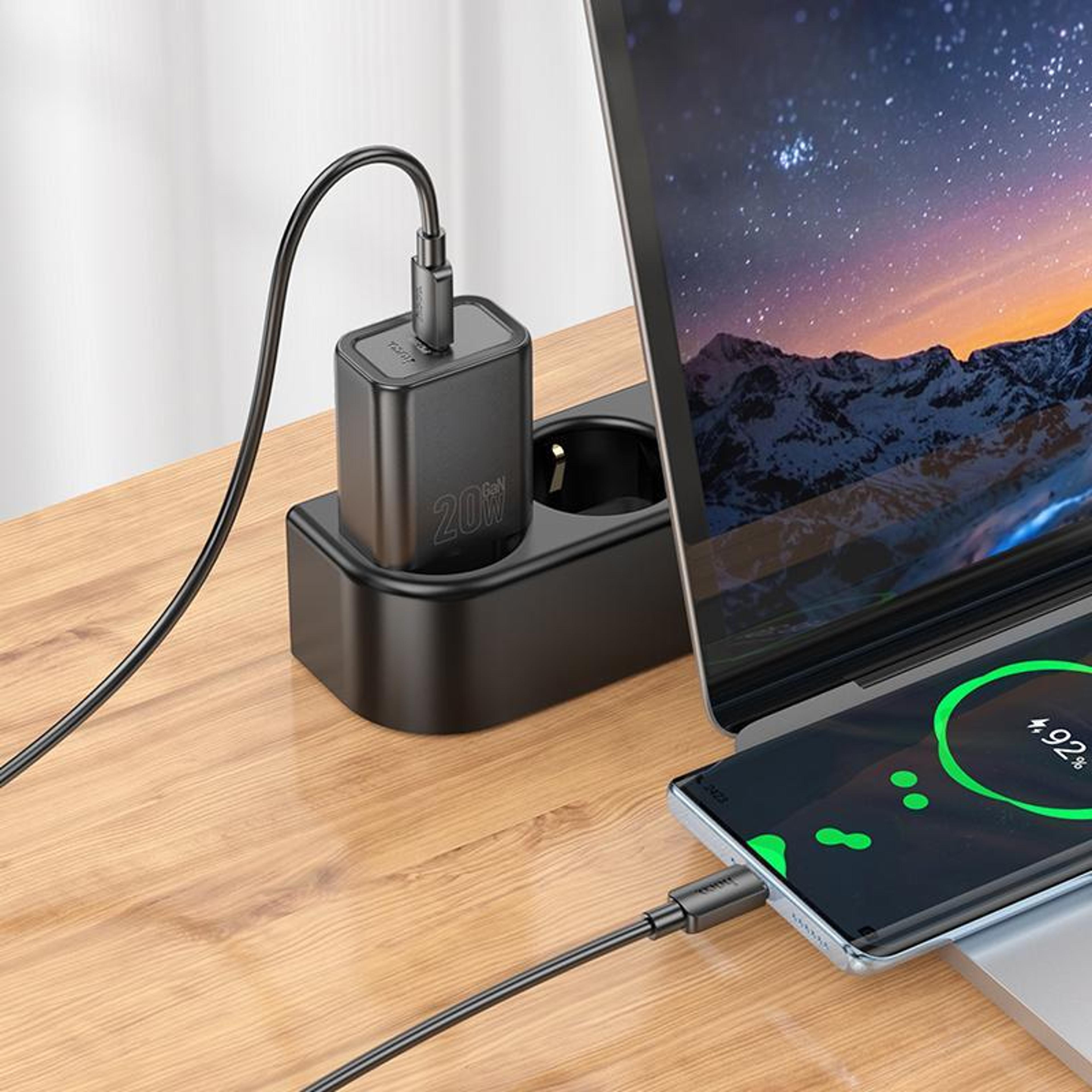 20W USBC Fast Charger Set With Cable  Compact Power Adapter 4