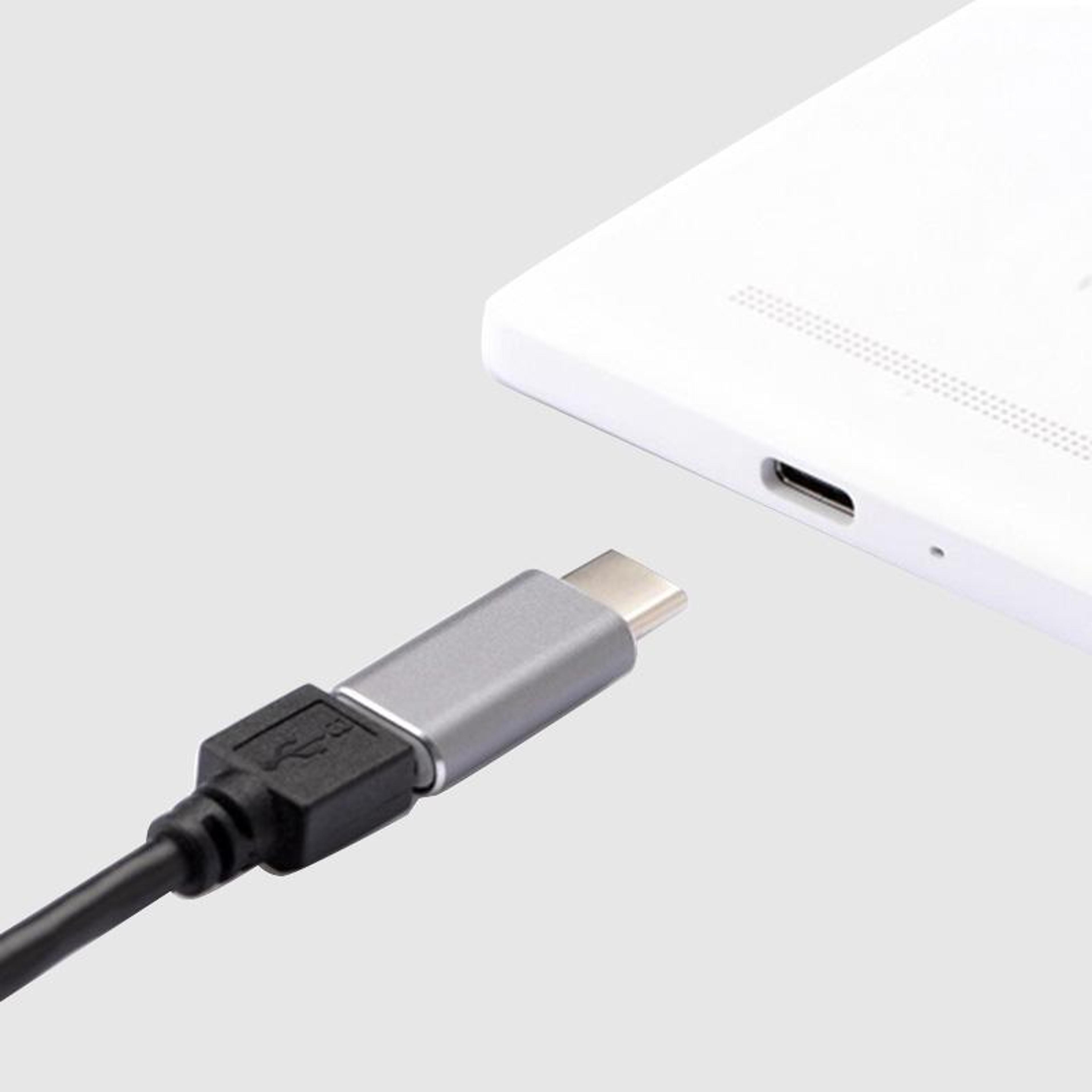 Aluminum Micro USB To USBC Converter Adapter OTG Data And Charging Solution 4
