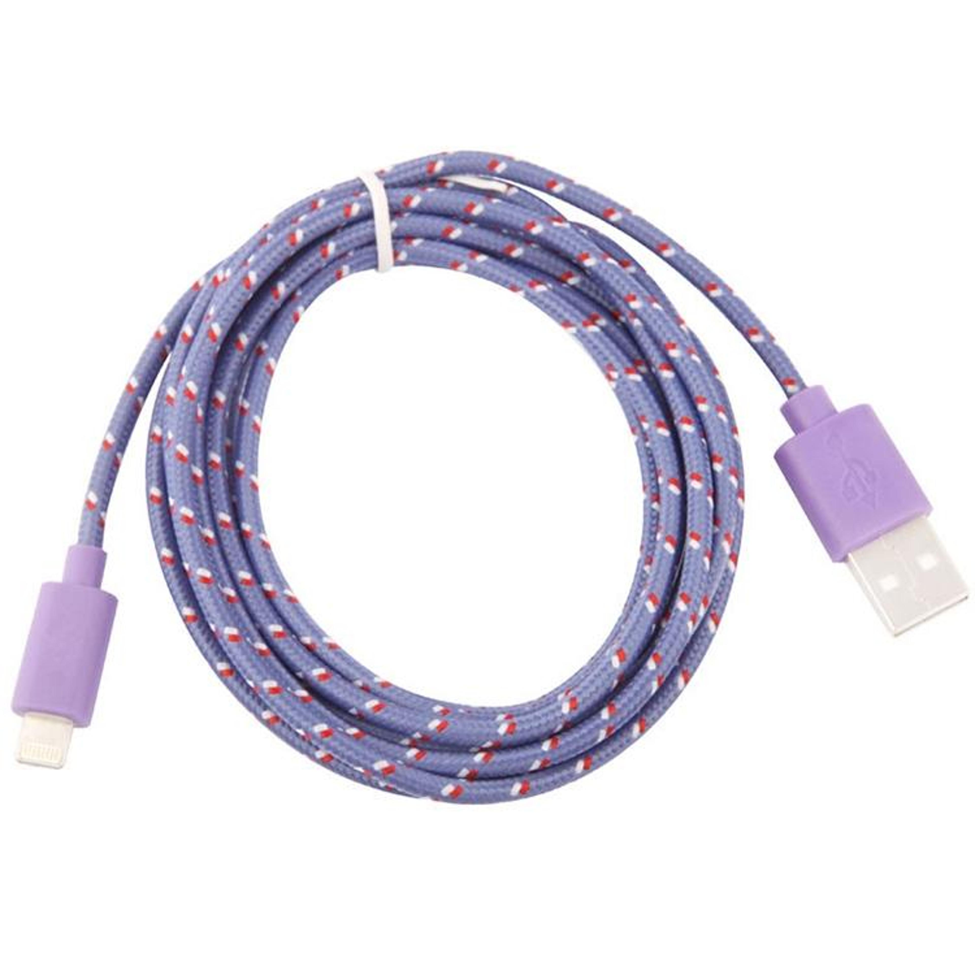 3m Durable Nylon Braided Fast Charging And Data Cable For IPhone And IPad 1