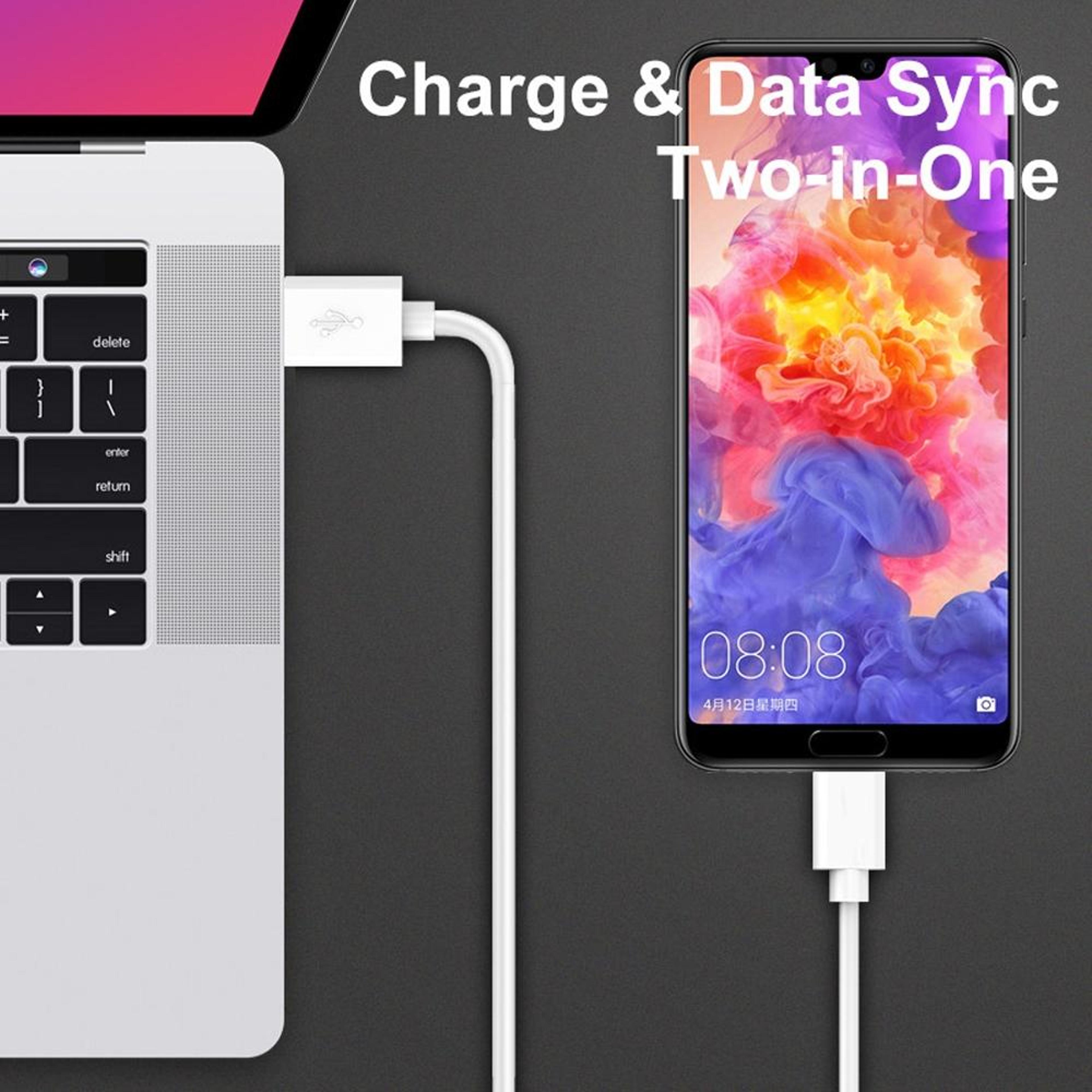 XJ015 2M USBC Fast Charging Cable 3A Durable TypeC Data Sync Cord 5
