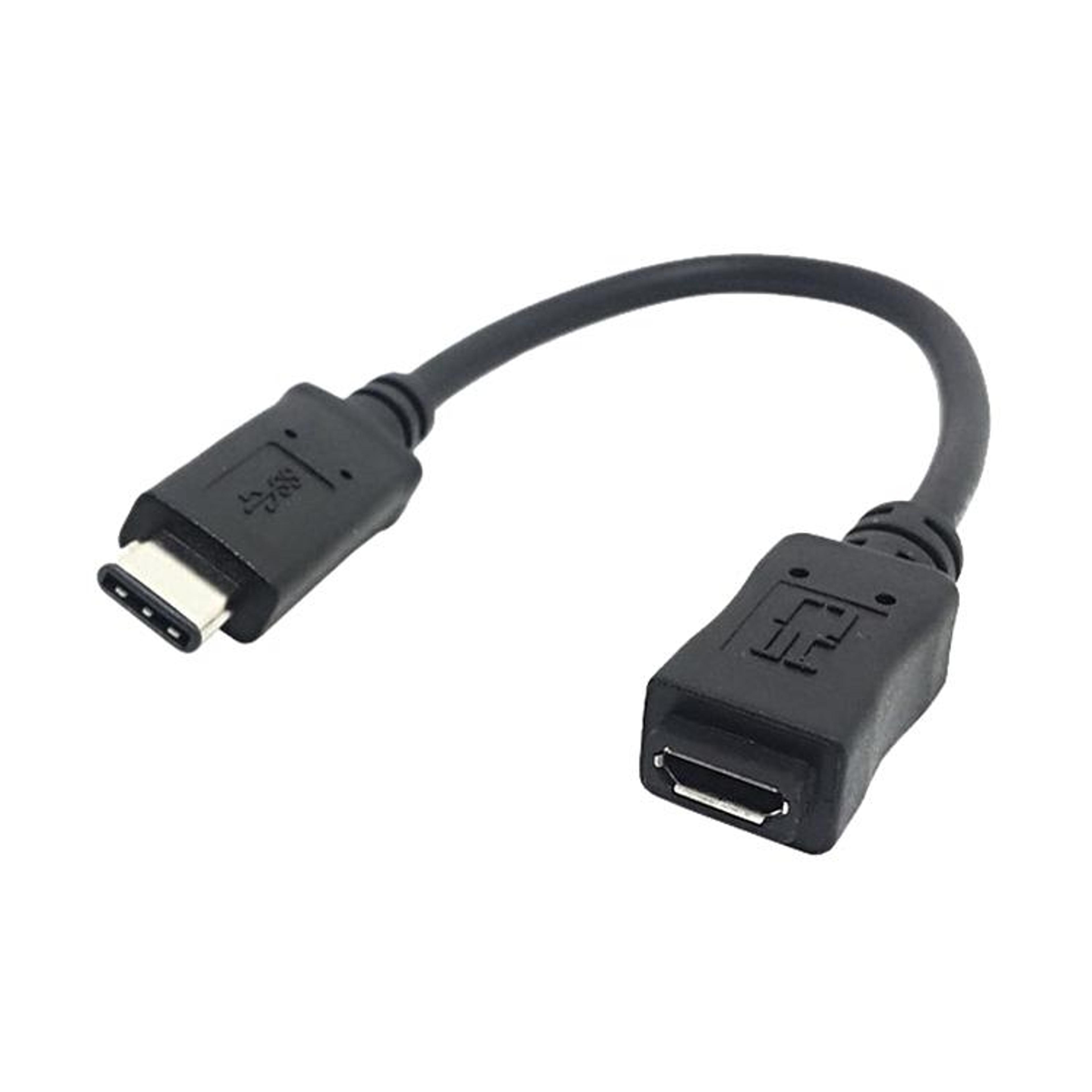 usb-c to micro usb adapter cable 20cm fast data sync converter for phones, tablets & hard drives