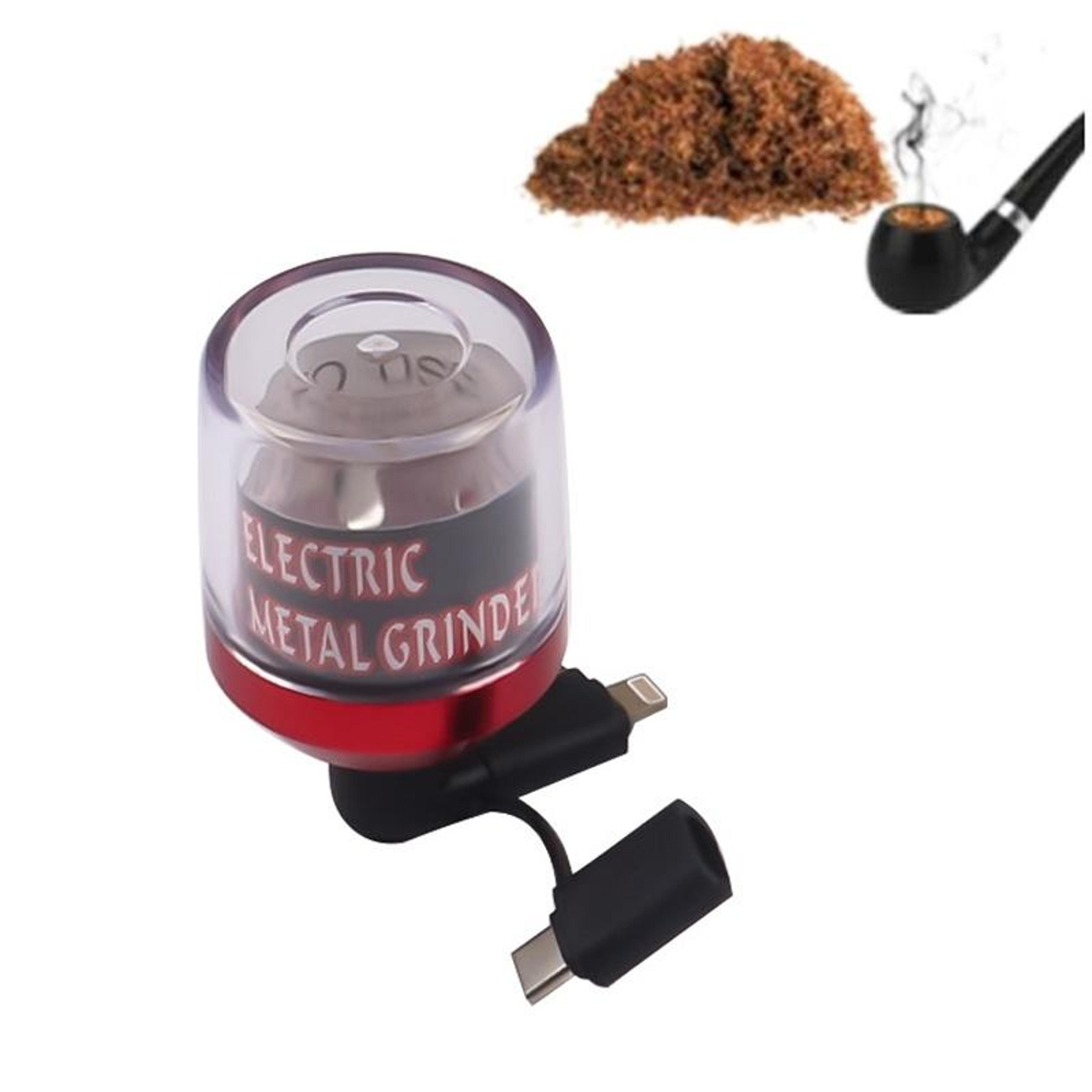 Portable USB Electric Herb  Tobacco Grinder Fast Rechargeable Spice Crusher 6