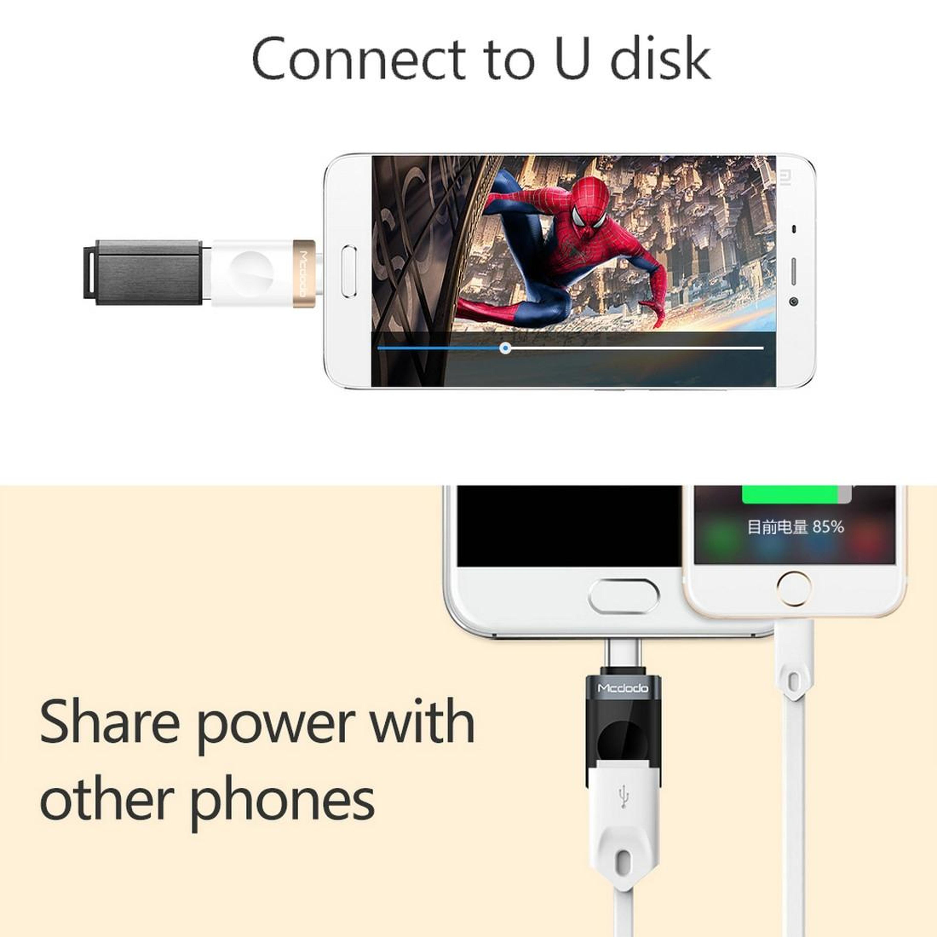 Mcdodo USBC To USB 30 OTG Adapter Fast Data Transfer  Charging Converter 11