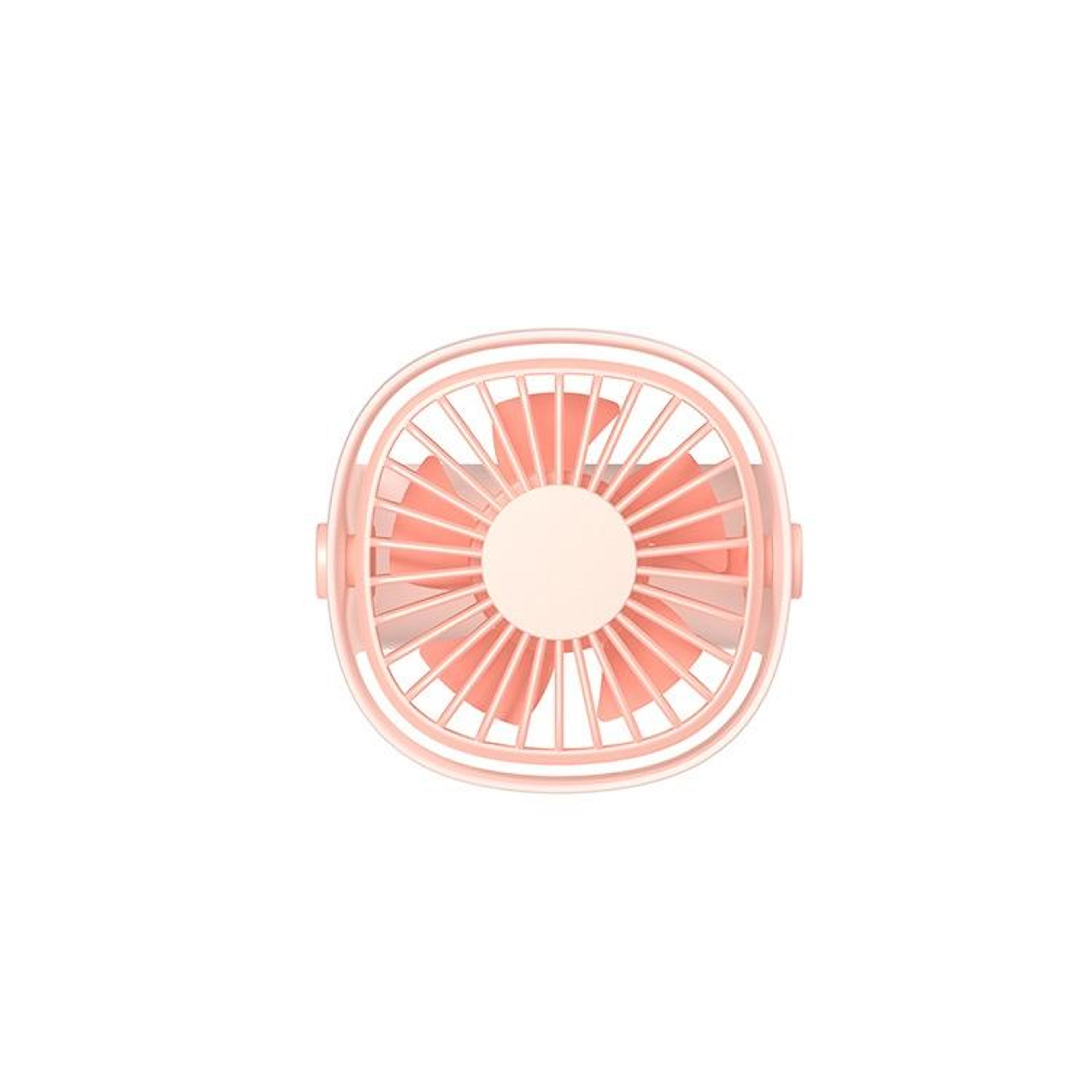 Portable USB Mini Fan For Desk  Travel Quiet Handheld Rechargeable Cooling Fan Pink 10