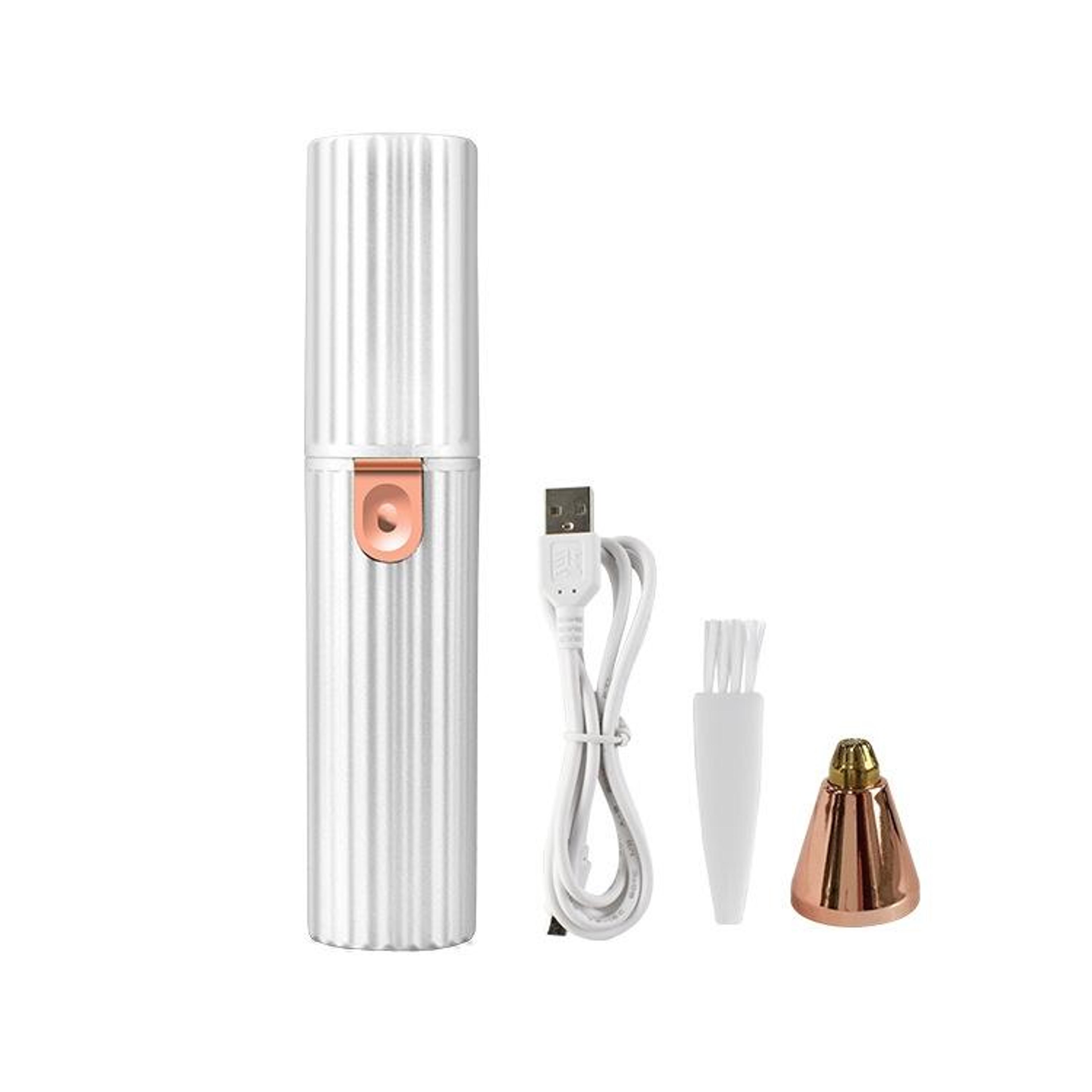 usb rechargeable eyebrow trimmer & facial hair remover for women with led light