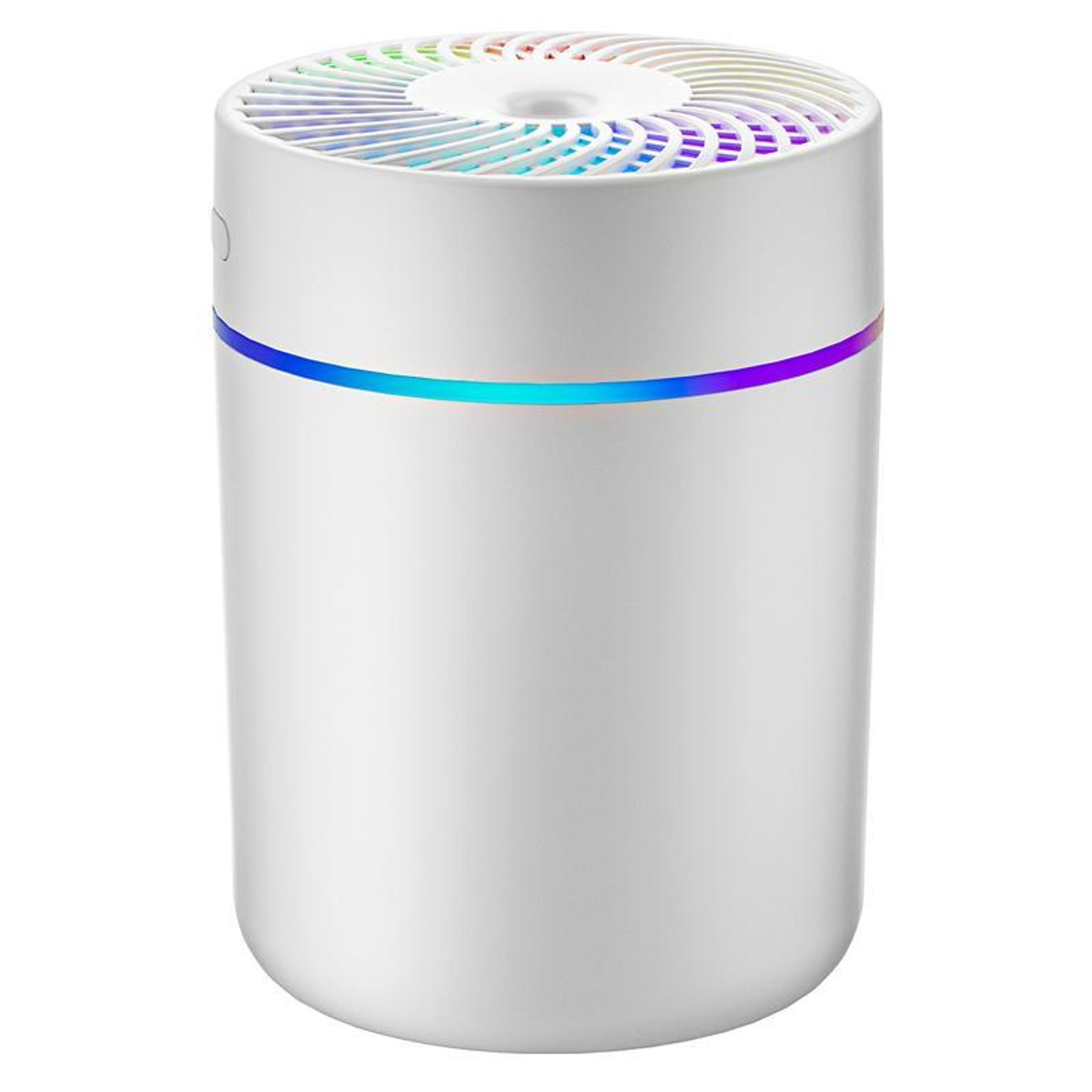 aquaglow usb humidifier with ambient light  silent portable air moisturizer for car & home