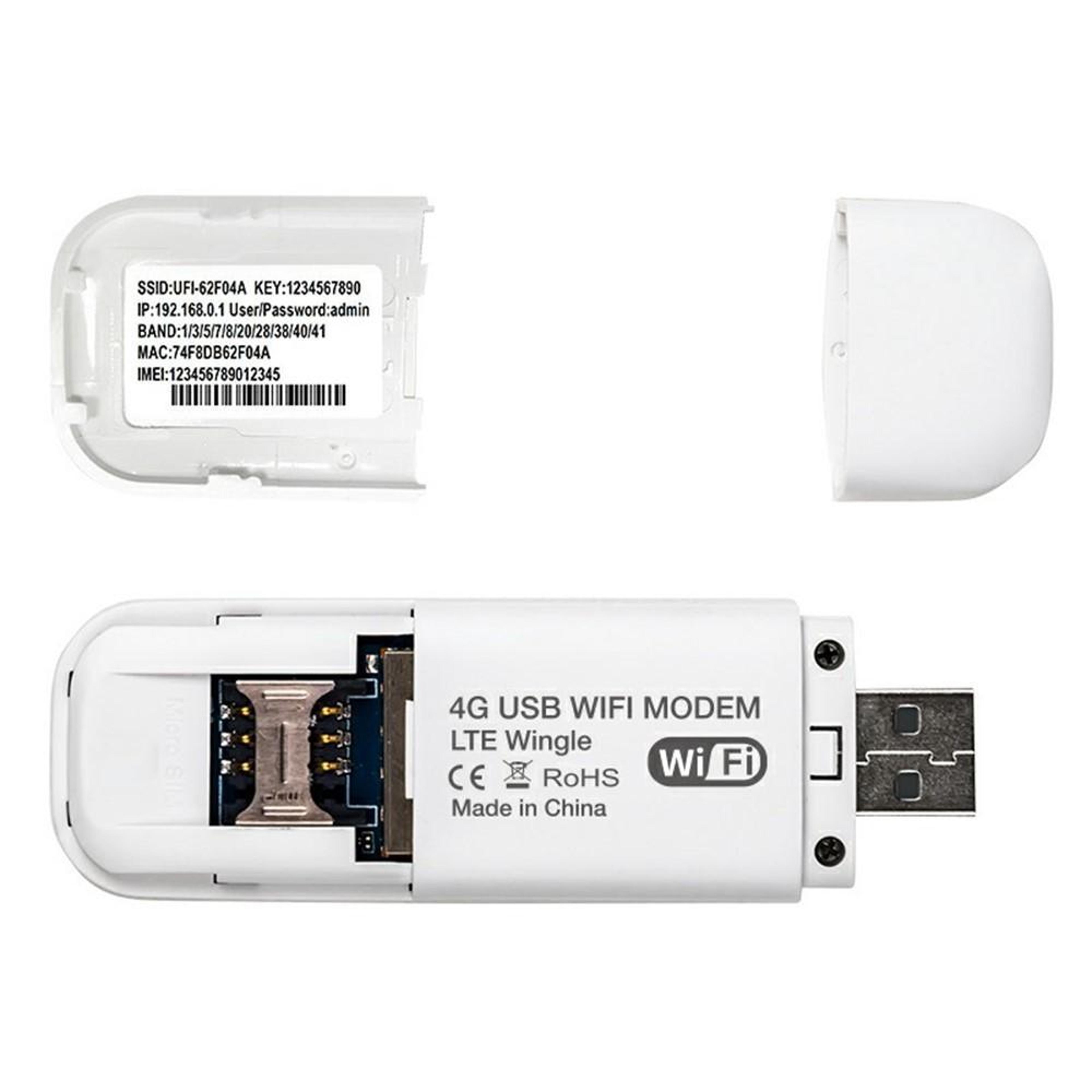 U6E8 4G LTE Portable WiFi Hotspot USB Dongle For Travel With SIM Card Support 1