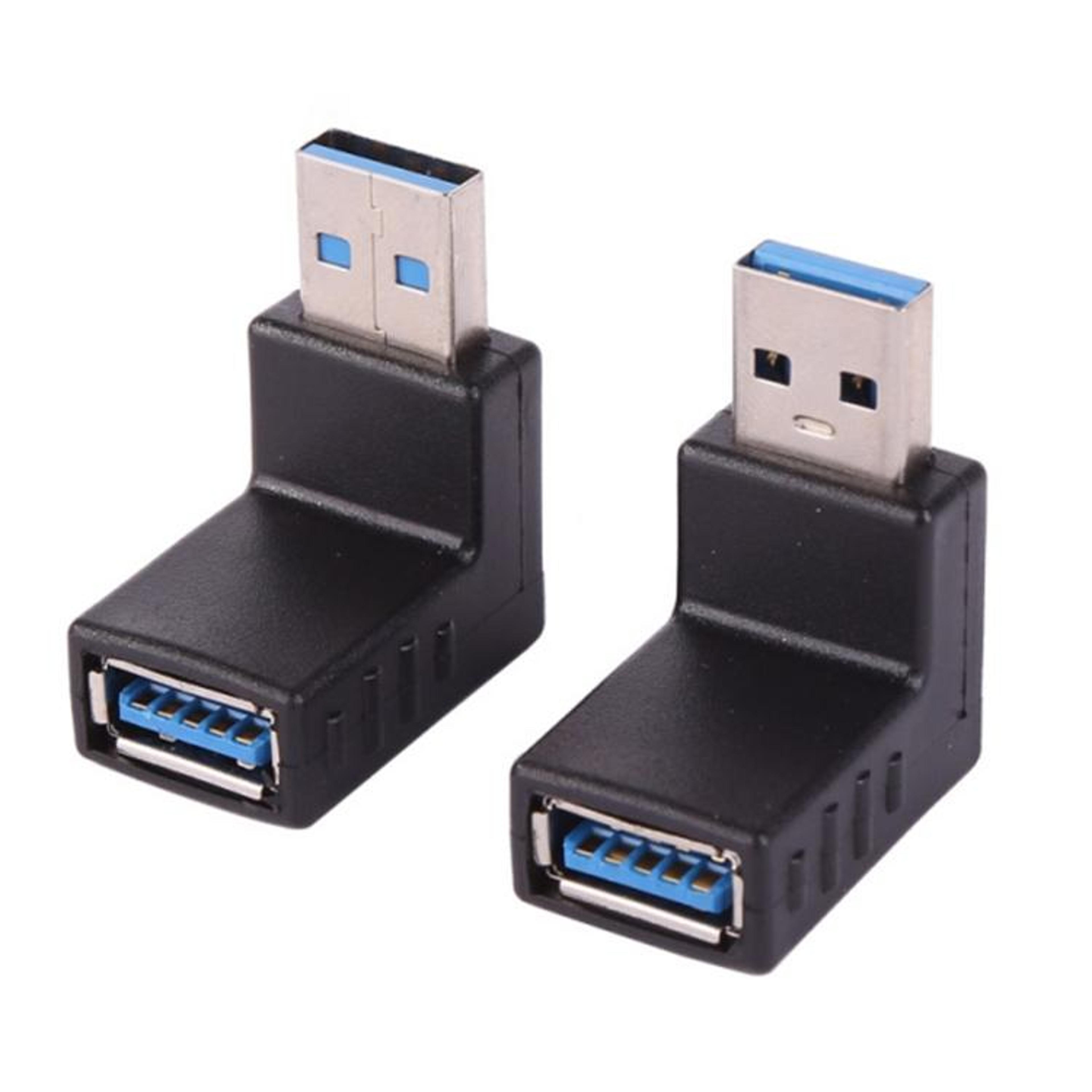 USB 30 Right Angle Adapter  90 Degree LShaped Male To Female Extension Connector 0