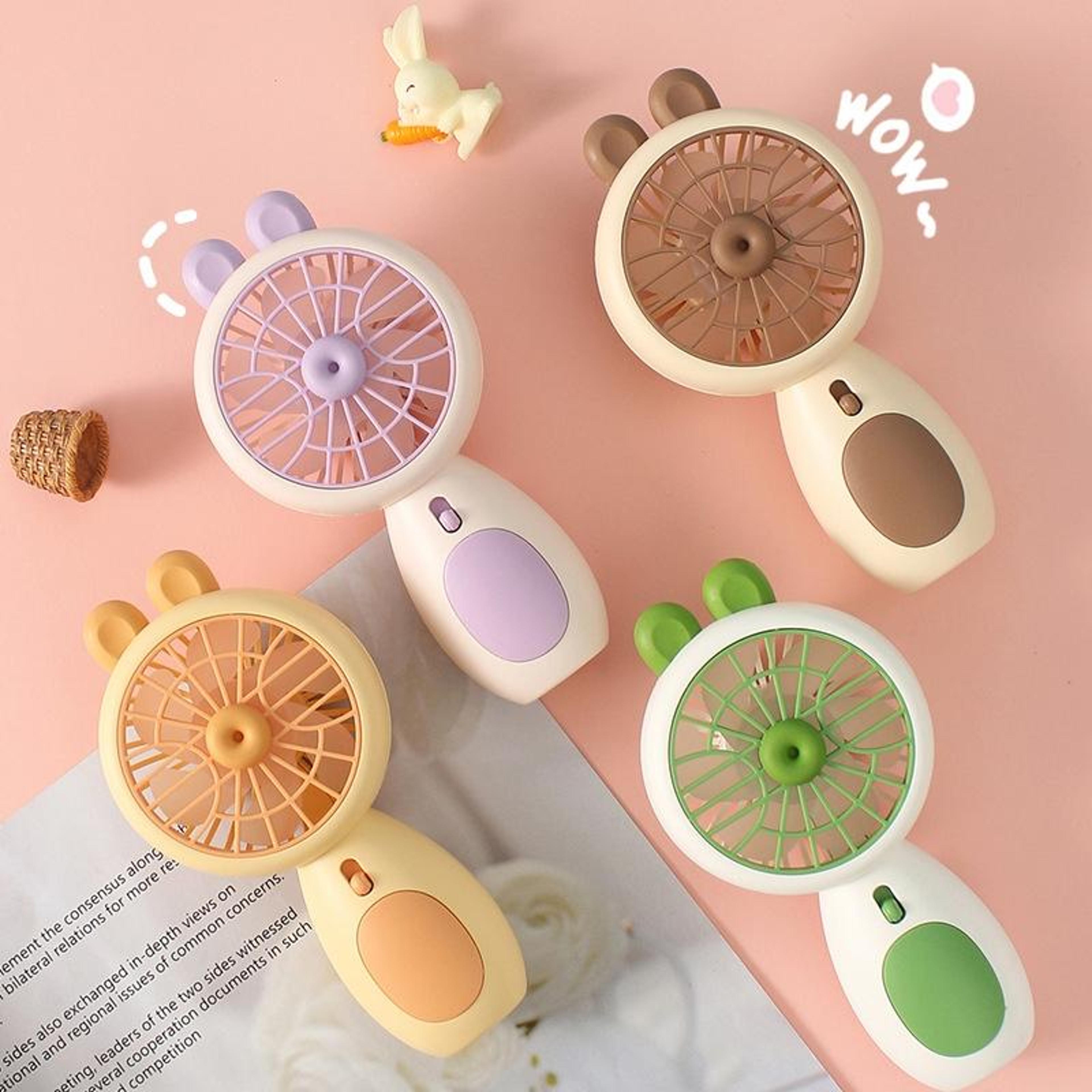 AP238 Portable USB Fan LED Night Light Rechargeable Handheld Mini Fan 1