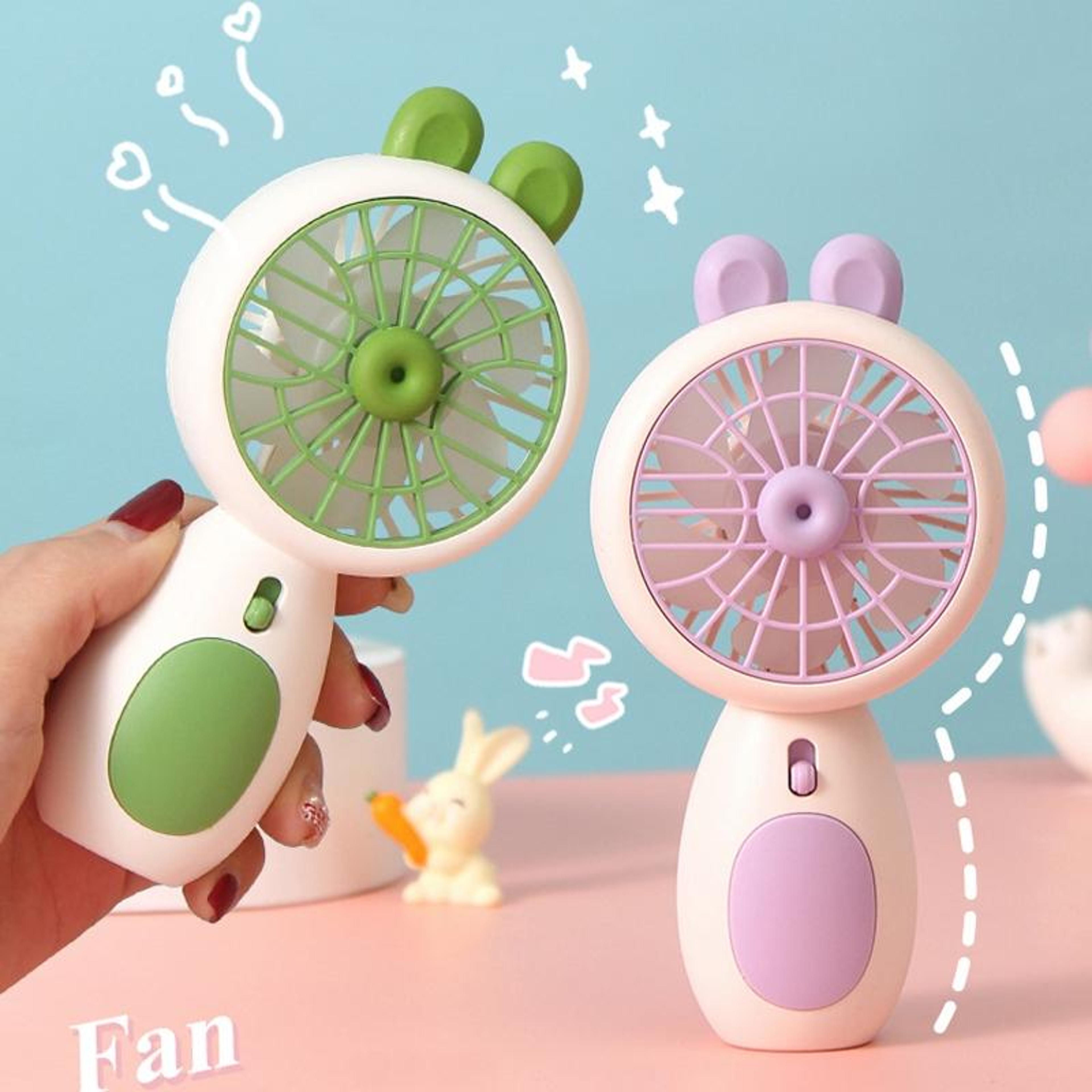 AP238 Portable USB Fan LED Night Light Rechargeable Handheld Mini Fan 11