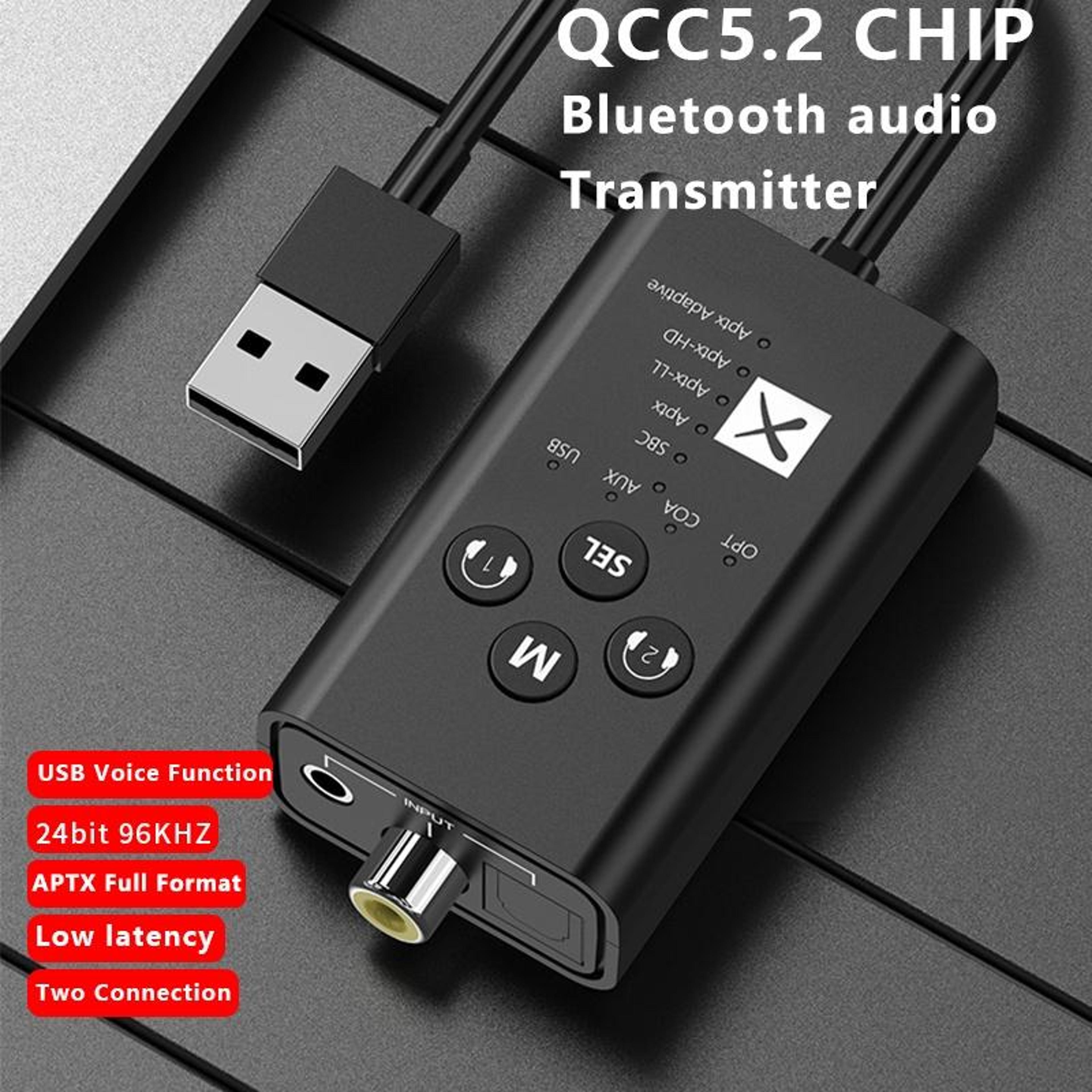T9 Bluetooth 52 Audio Transmitter With AptX Low Latency Optical  Coaxial Wireless Adapter 2