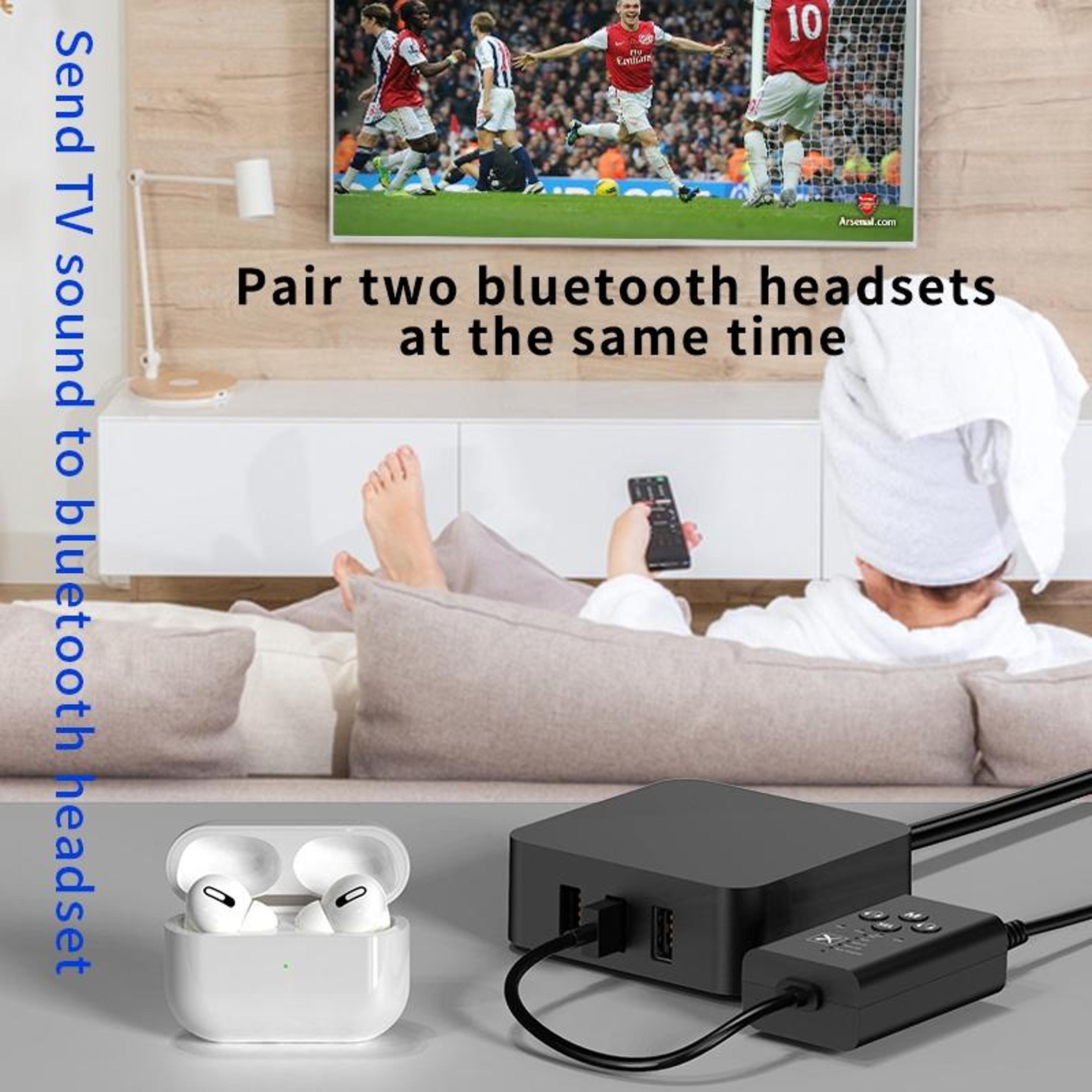 T9 Bluetooth 52 Audio Transmitter With AptX Low Latency Optical  Coaxial Wireless Adapter 4