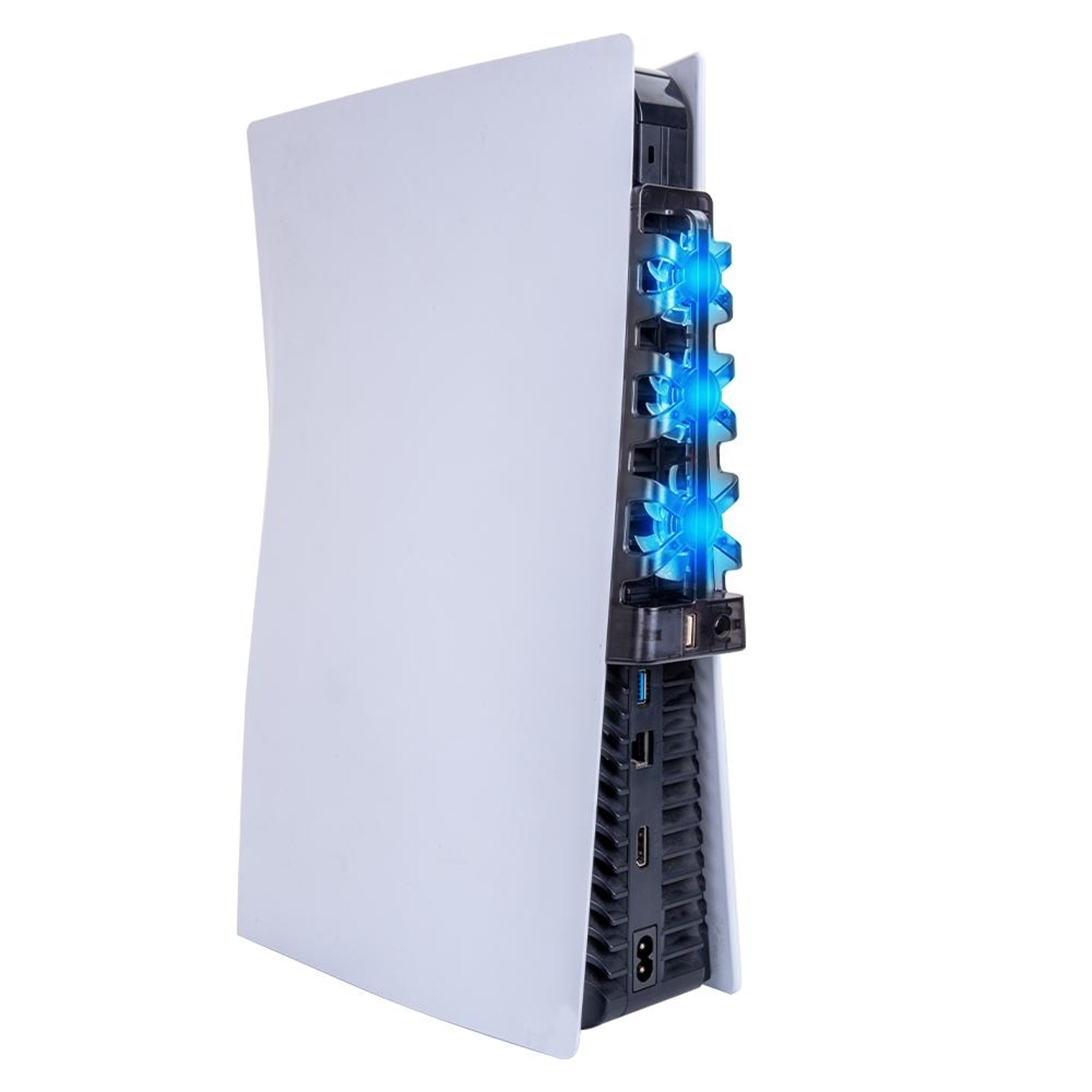 DOBE PS5 Cooling Fan Attachment With LED Triple Fan Rear Console Cooler For PlayStation 5 4