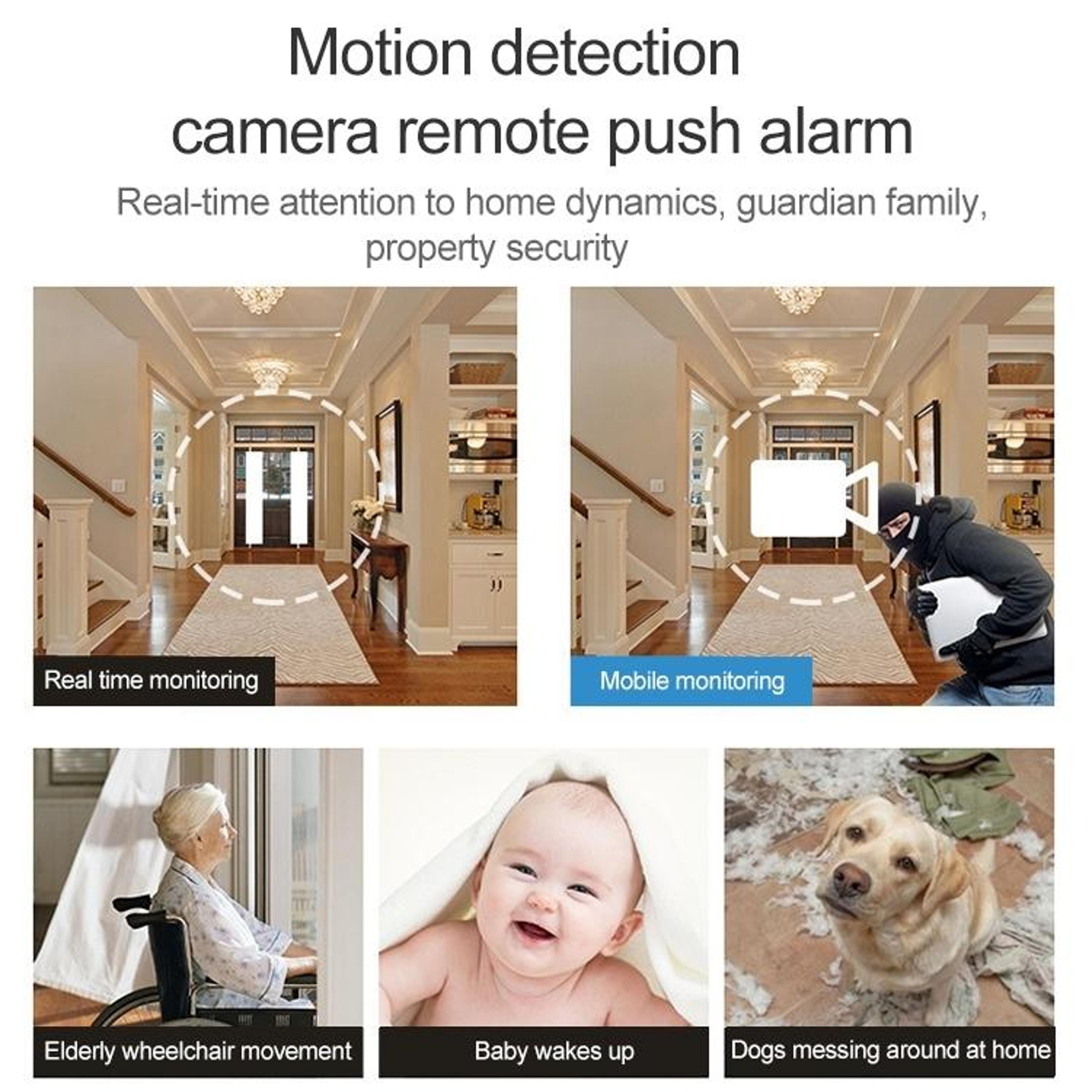 SECTEC 1080P AI Auto Tracking WiFi Security Camera With Pan Tilt Remote Monitoring 15