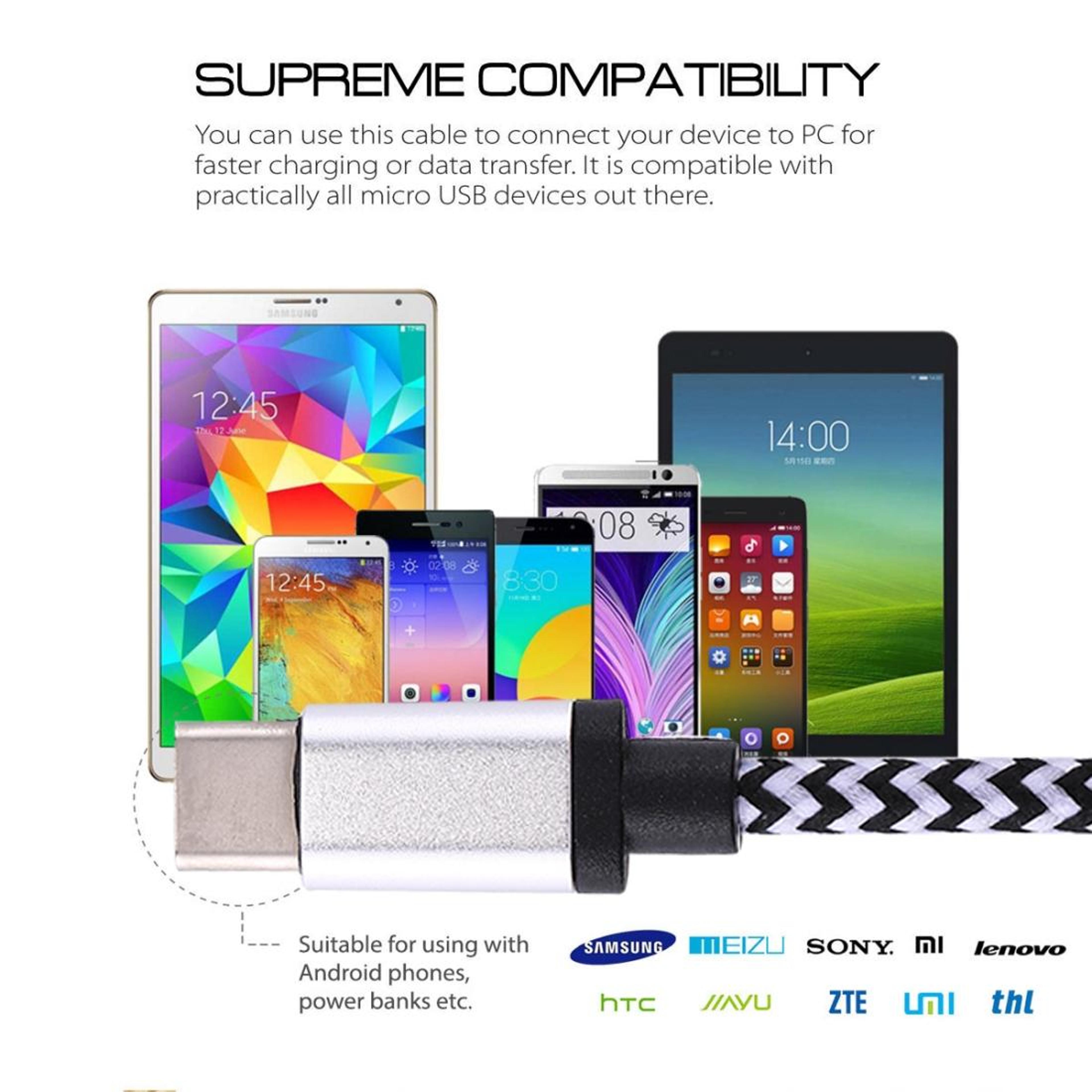 1m USBC Charging Cable Woven TypeC Data Sync Cable With Durable Metal Connectors 11