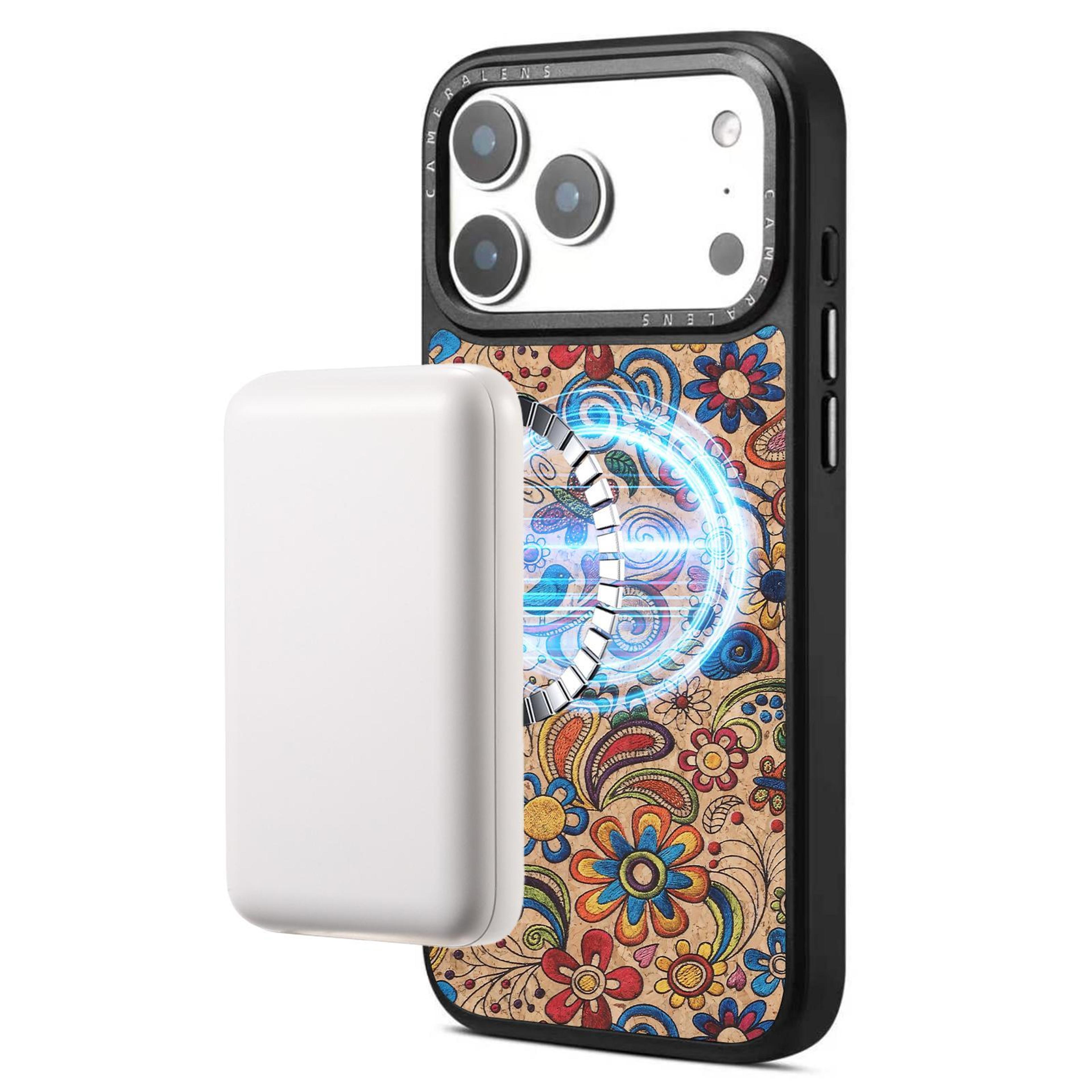 Denior Ethnic Embroidered IPhone 17 Pro Max Case With Magnetic Wireless Charging Protection 4