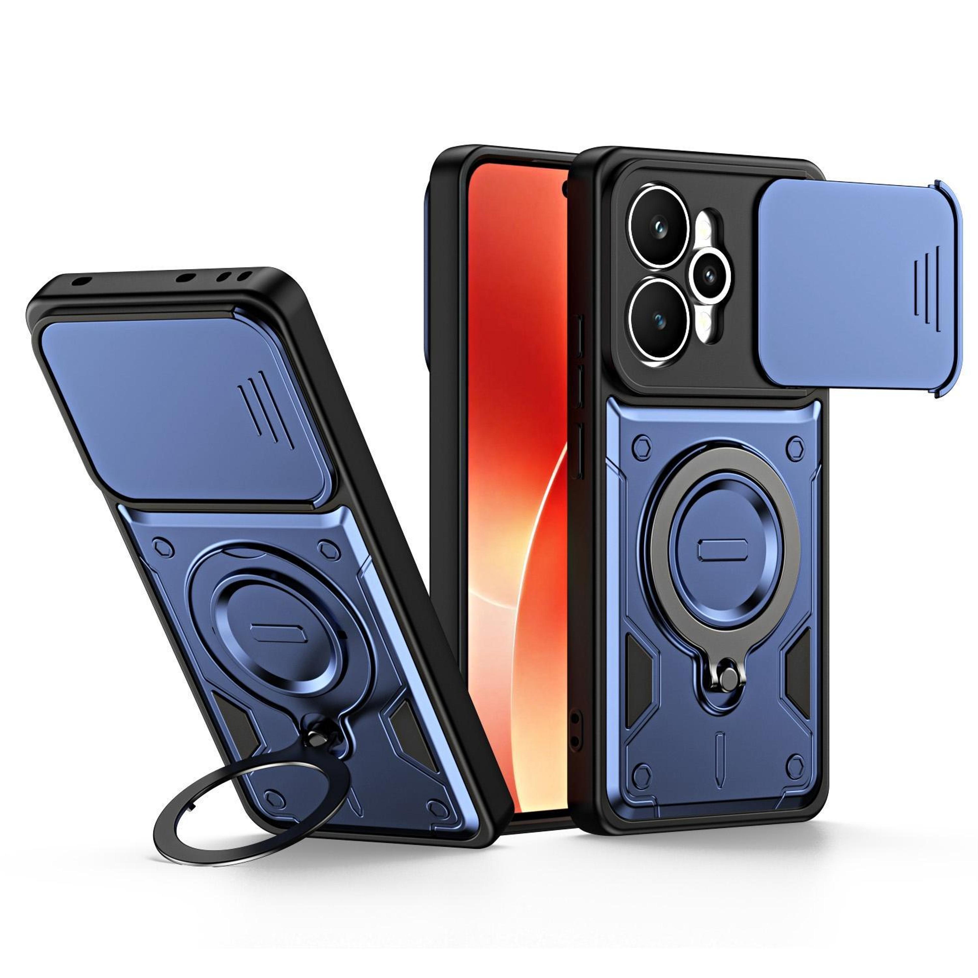 Realme 15 15 Pro 5G Ring Holder Phone Case With Camera Lens Slide Cover Shockproof Protection 9
